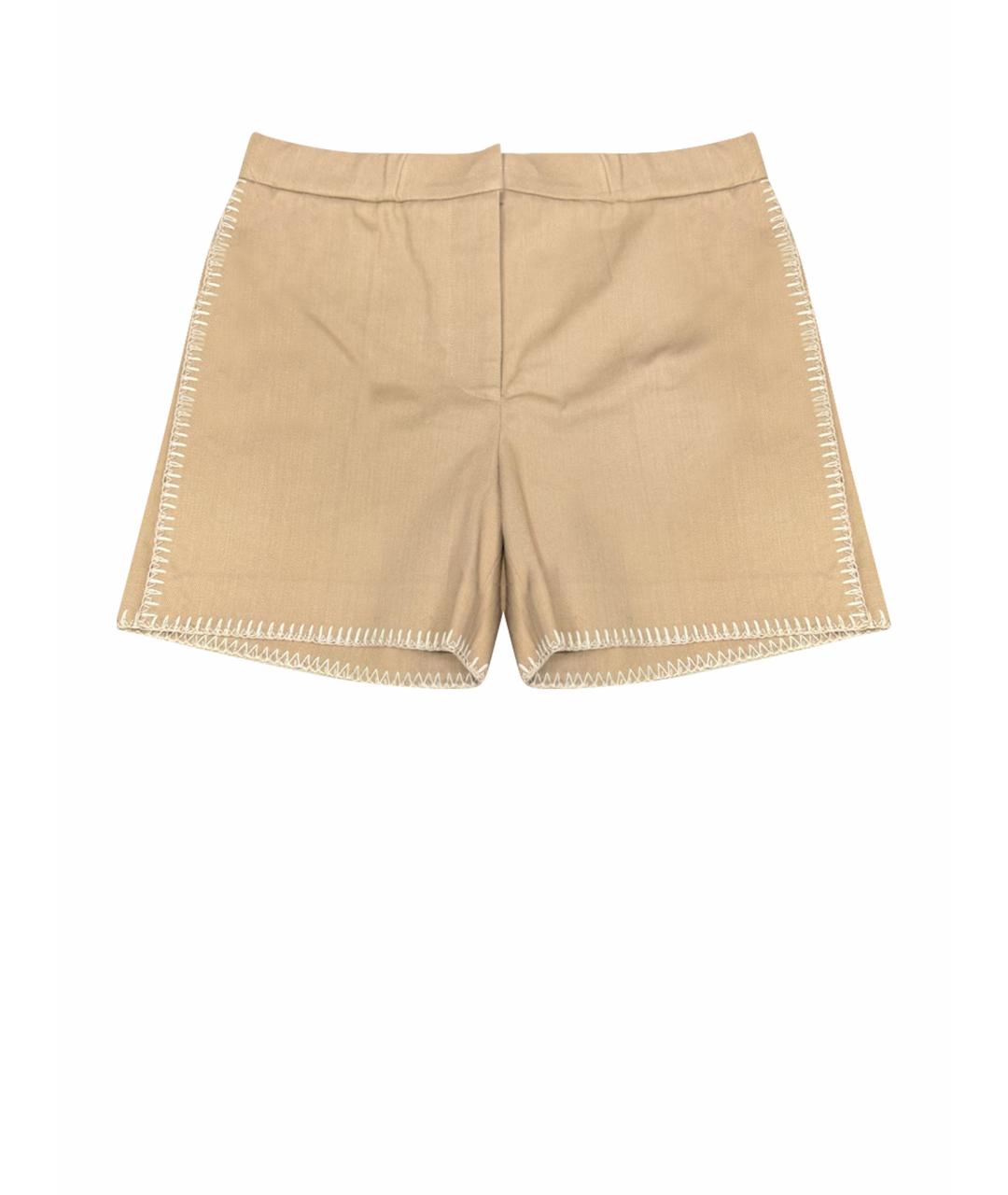FENDI Бежевые хлопковые шорты, фото 1