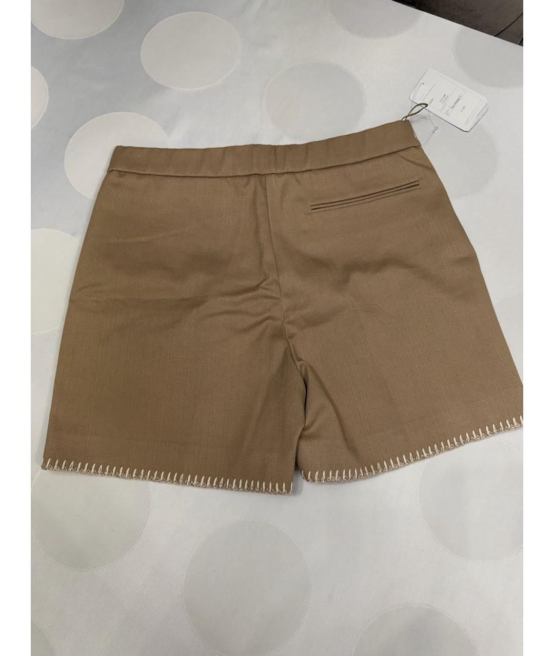 FENDI Бежевые хлопковые шорты, фото 2