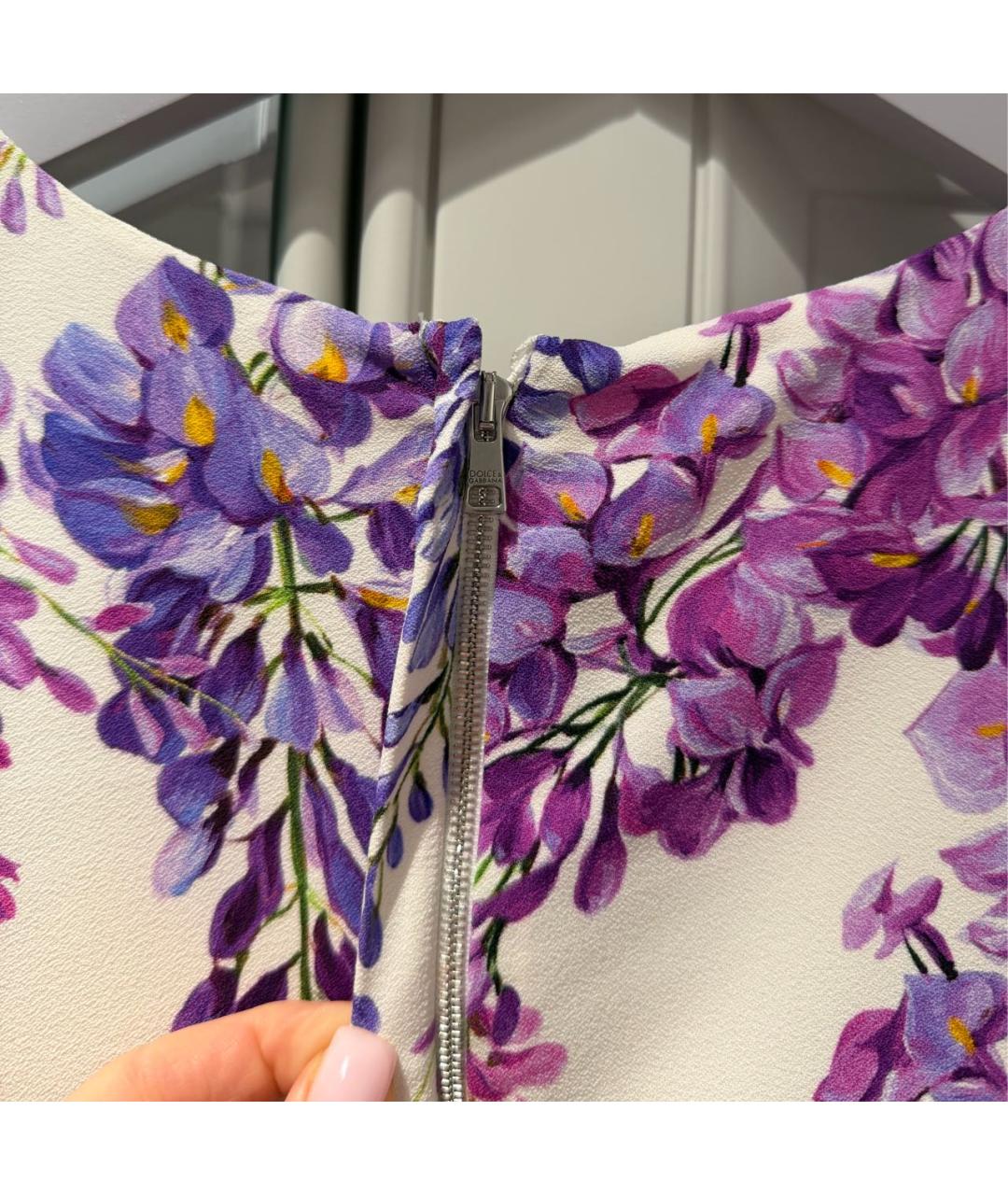 DOLCE&GABBANA Фиолетовое вискозное вечернее платье, фото 4