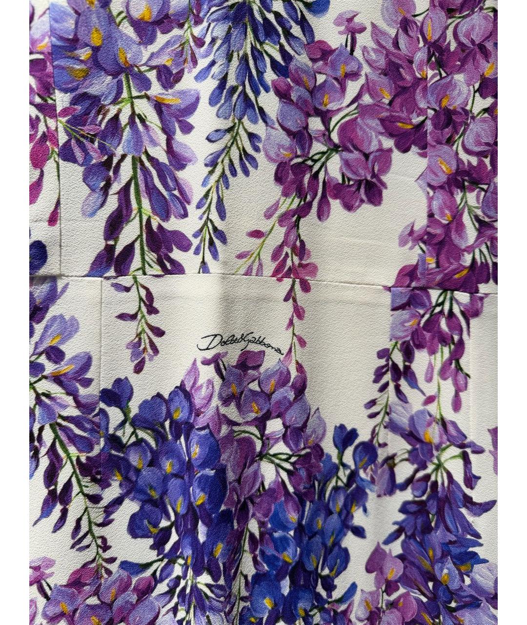 DOLCE&GABBANA Фиолетовое вискозное вечернее платье, фото 7