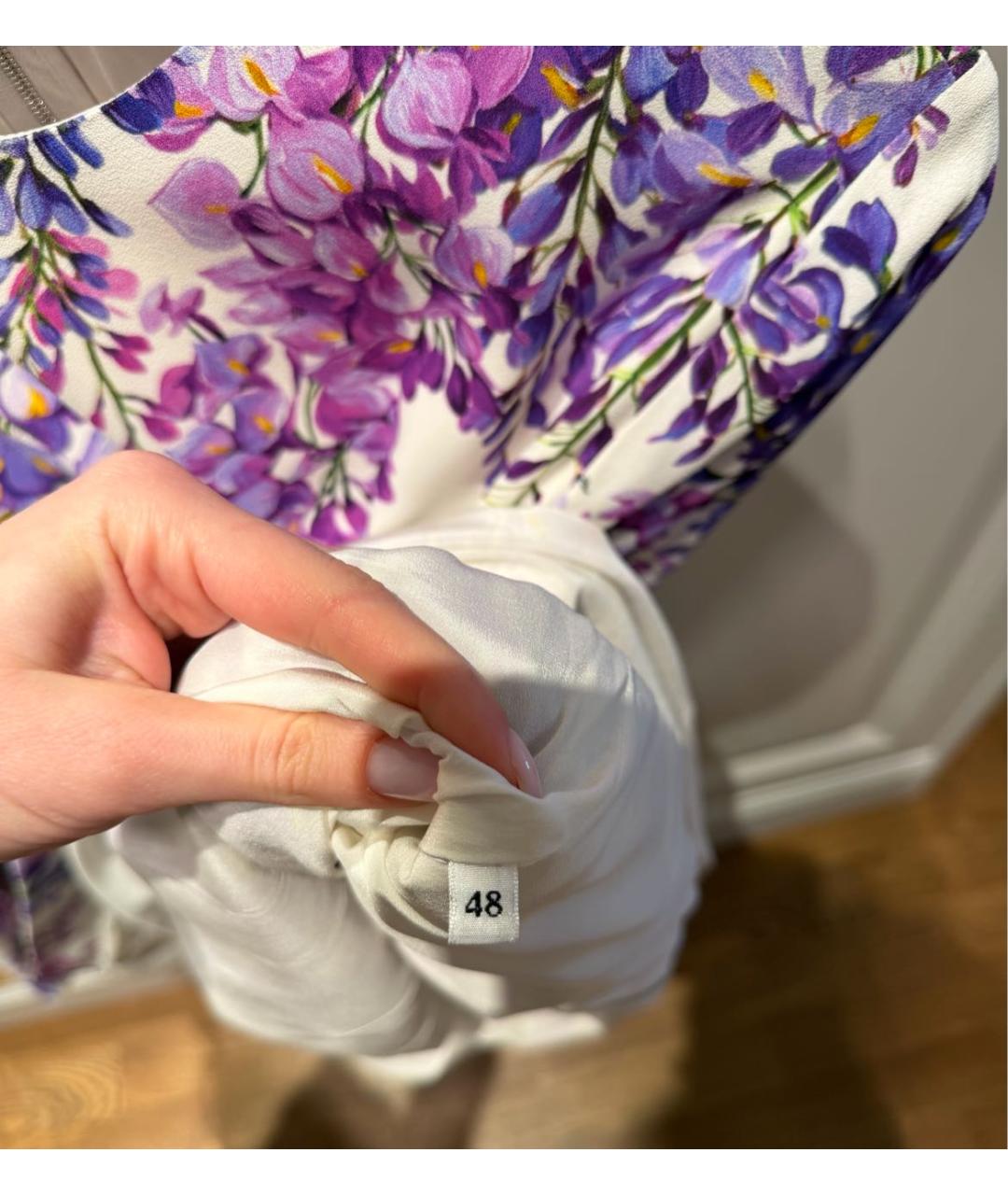 DOLCE&GABBANA Фиолетовое вискозное вечернее платье, фото 5