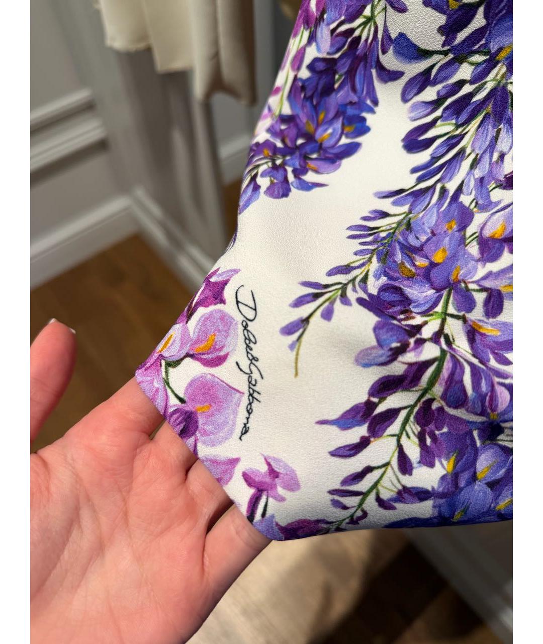 DOLCE&GABBANA Фиолетовое вискозное вечернее платье, фото 6