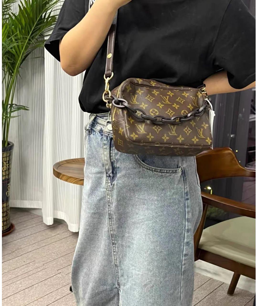 LOUIS VUITTON Коричневая сумка через плечо, фото 7