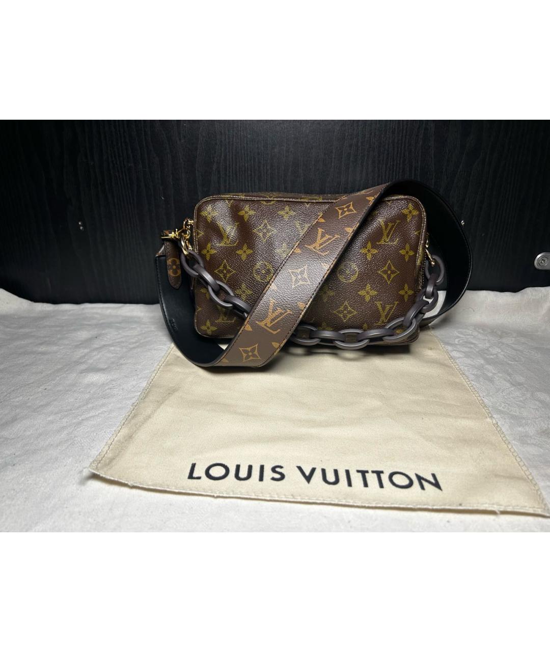 LOUIS VUITTON Коричневая сумка через плечо, фото 8