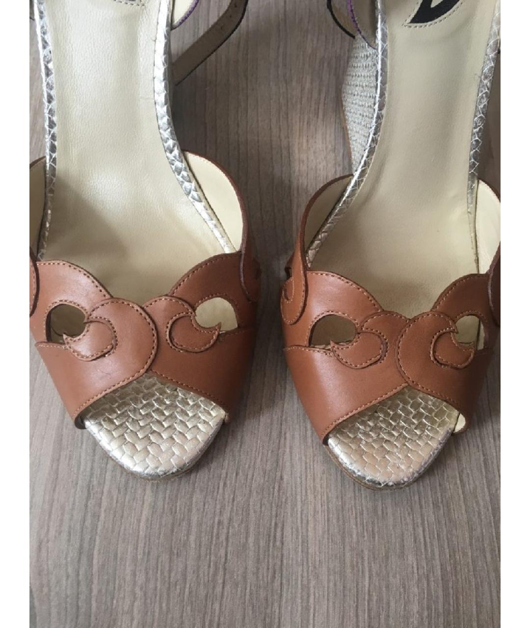ETRO Мульти кожаные босоножки, фото 8