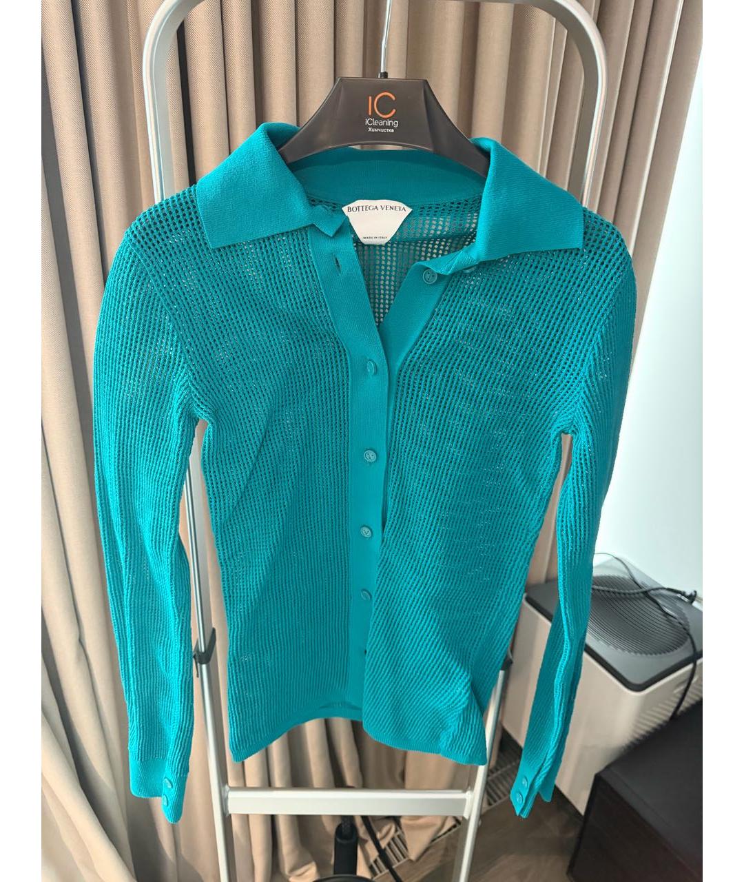 BOTTEGA VENETA Бирюзовый джемпер / свитер, фото 3