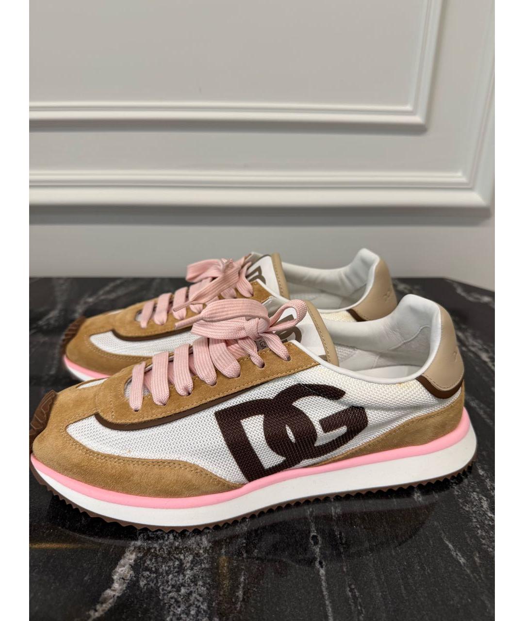 DOLCE&GABBANA Мульти текстильные кроссовки, фото 2