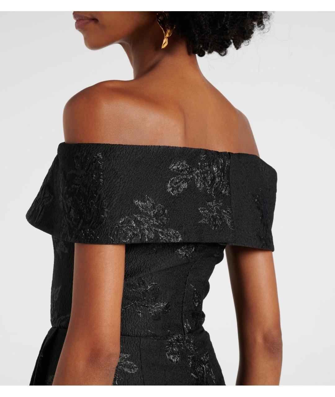 REBECCA VALLANCE Черное полиэстеровое коктейльное платье, фото 6