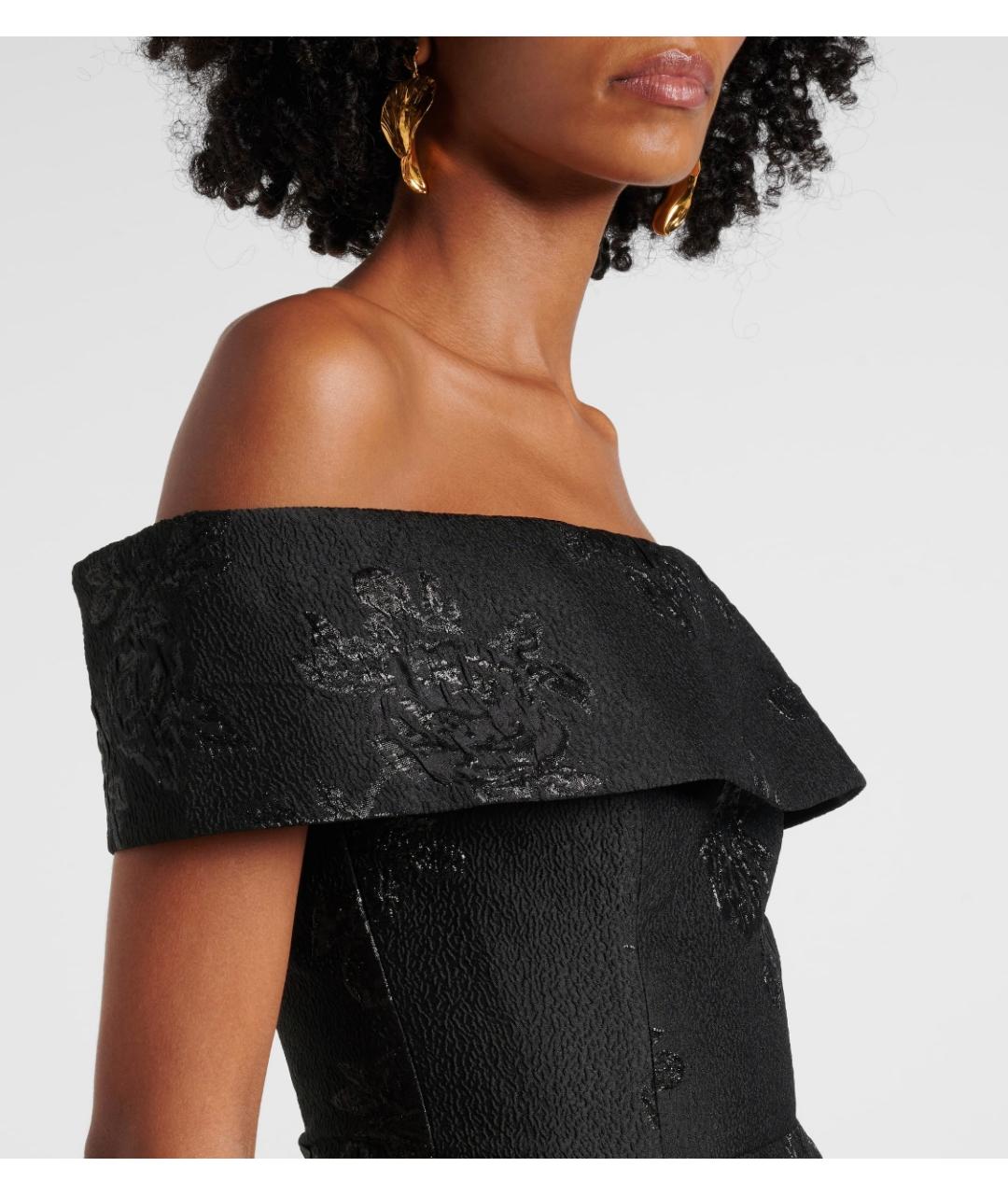 REBECCA VALLANCE Черное полиэстеровое коктейльное платье, фото 4