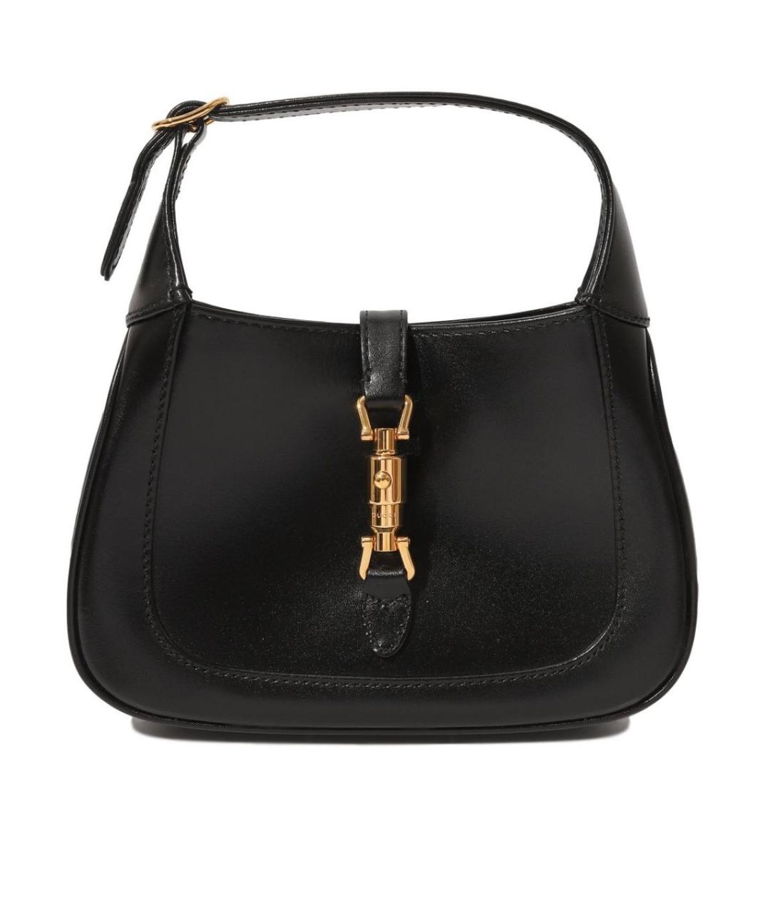 GUCCI Черная кожаная сумка через плечо, фото 9