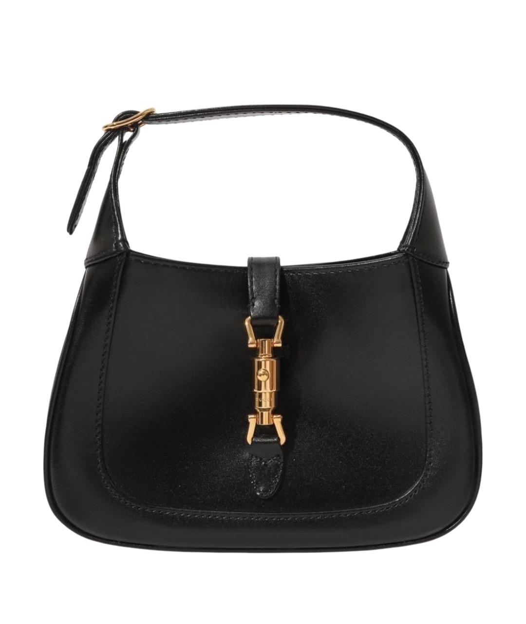 GUCCI Черная кожаная сумка через плечо, фото 1