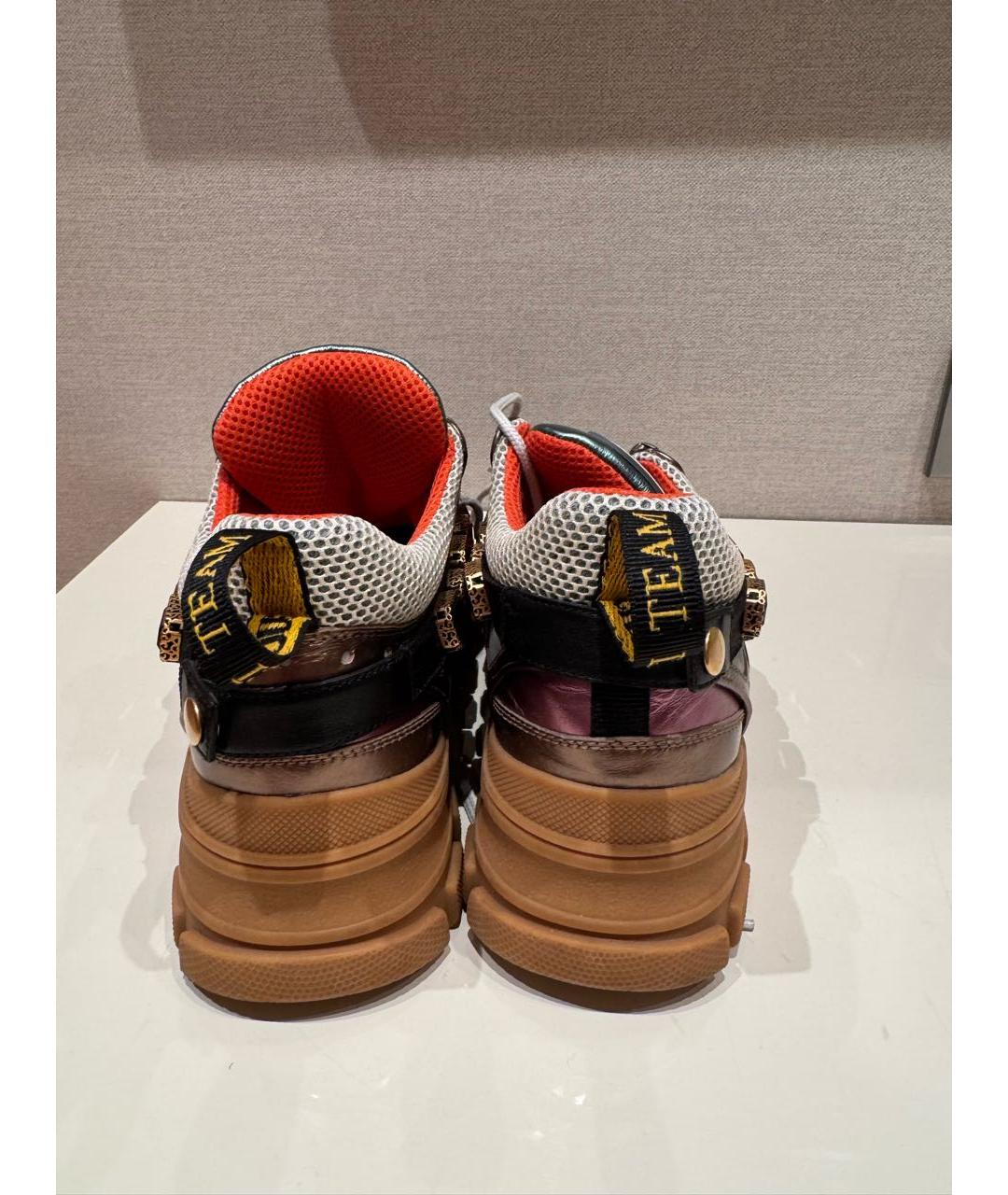 GUCCI Мульти текстильные кроссовки, фото 4