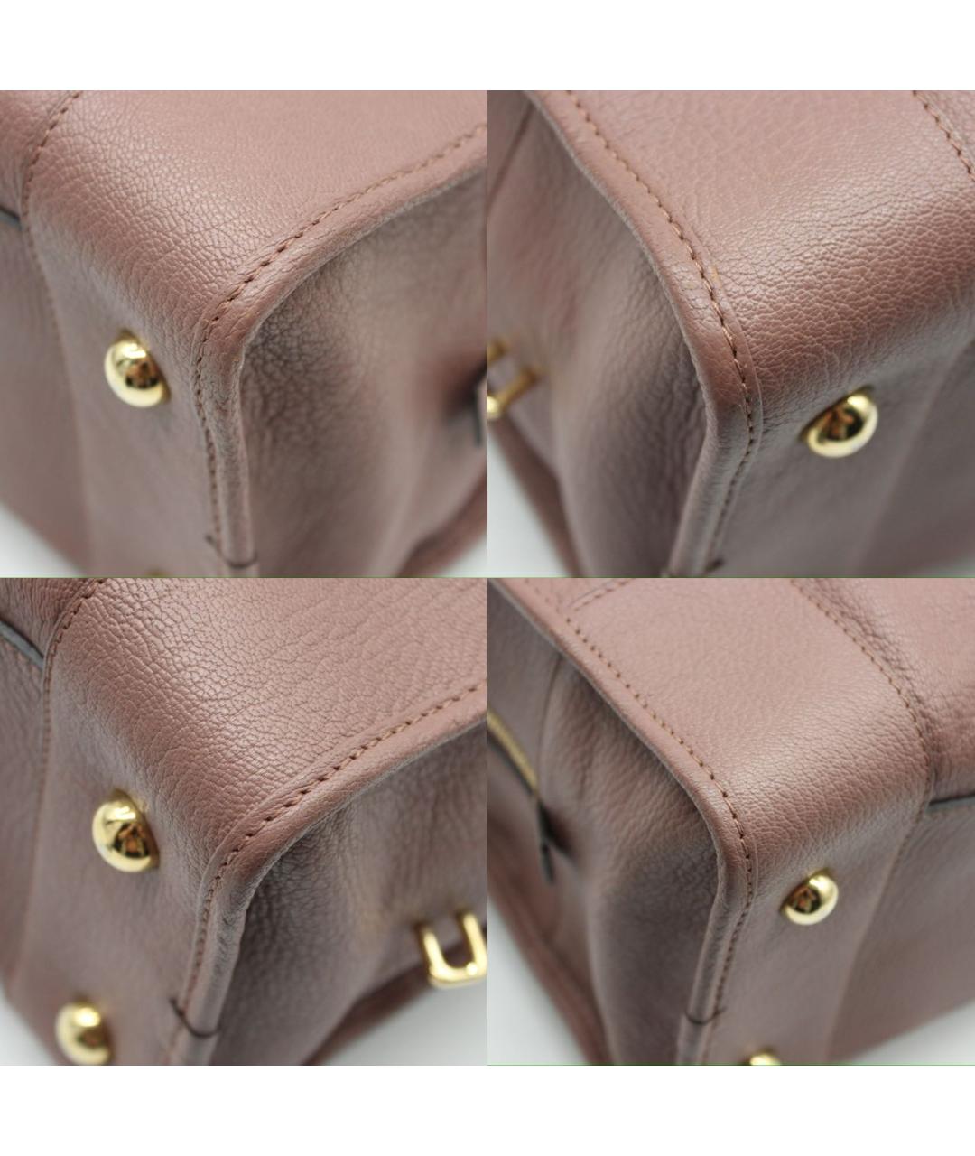 LOEWE Розовая кожаная сумка с короткими ручками, фото 6