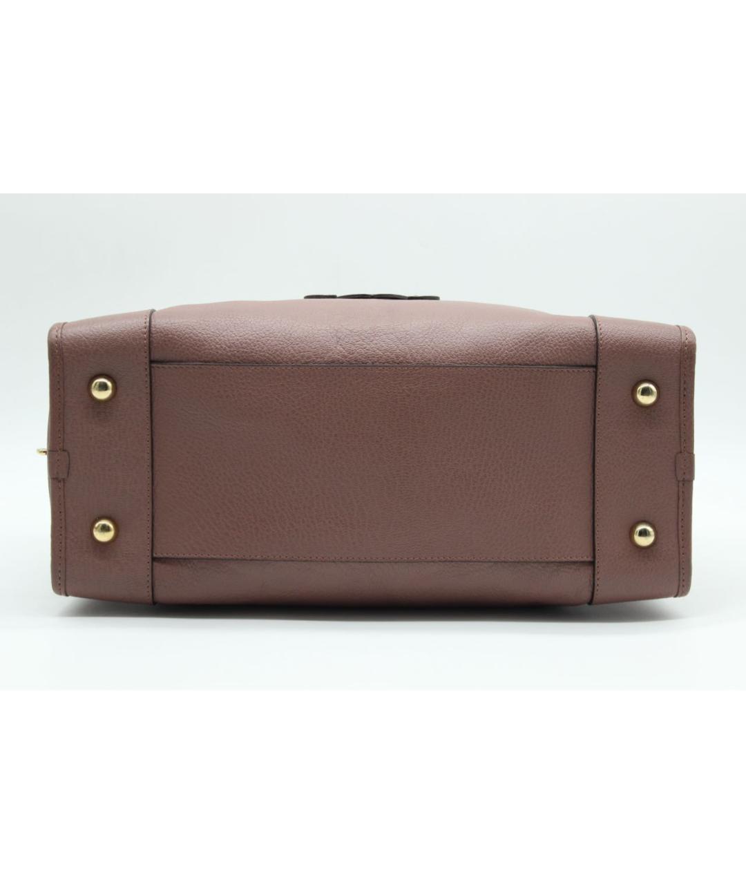 LOEWE Розовая кожаная сумка с короткими ручками, фото 8