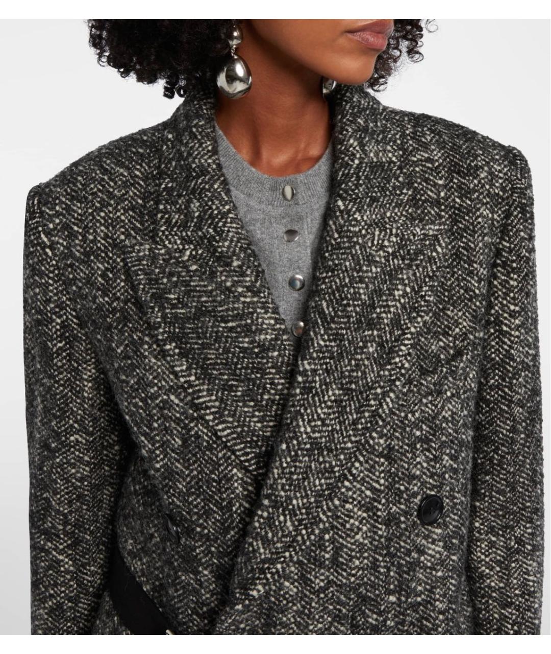 ISABEL MARANT Серое пальто, фото 3