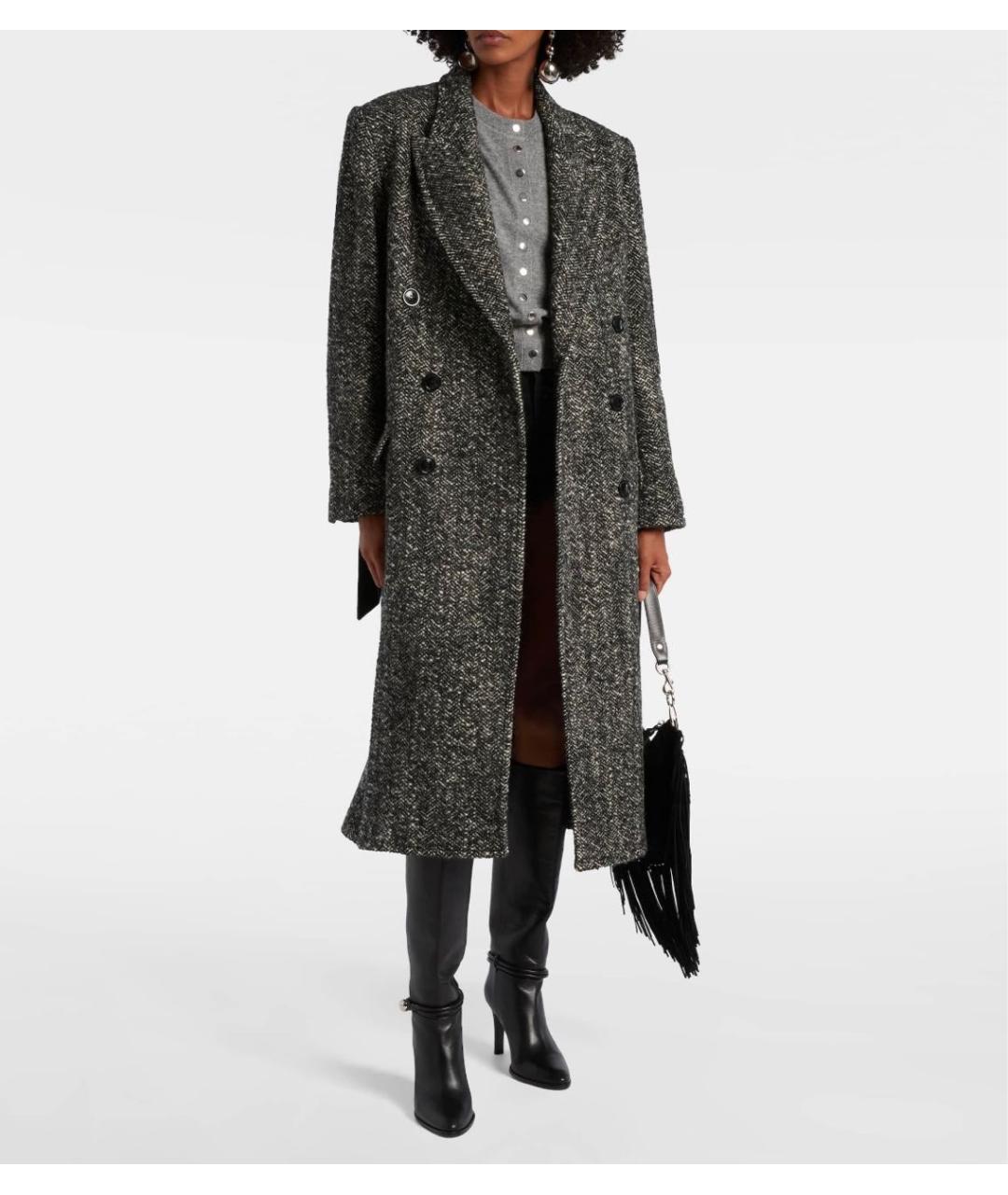 ISABEL MARANT Серое пальто, фото 6