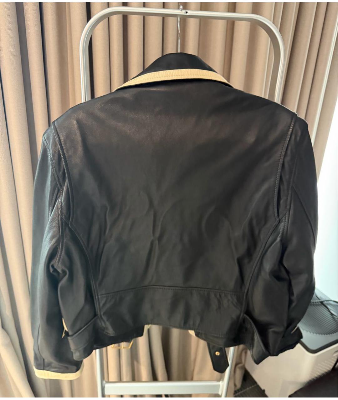 CELINE Черная кожаная куртка, фото 3