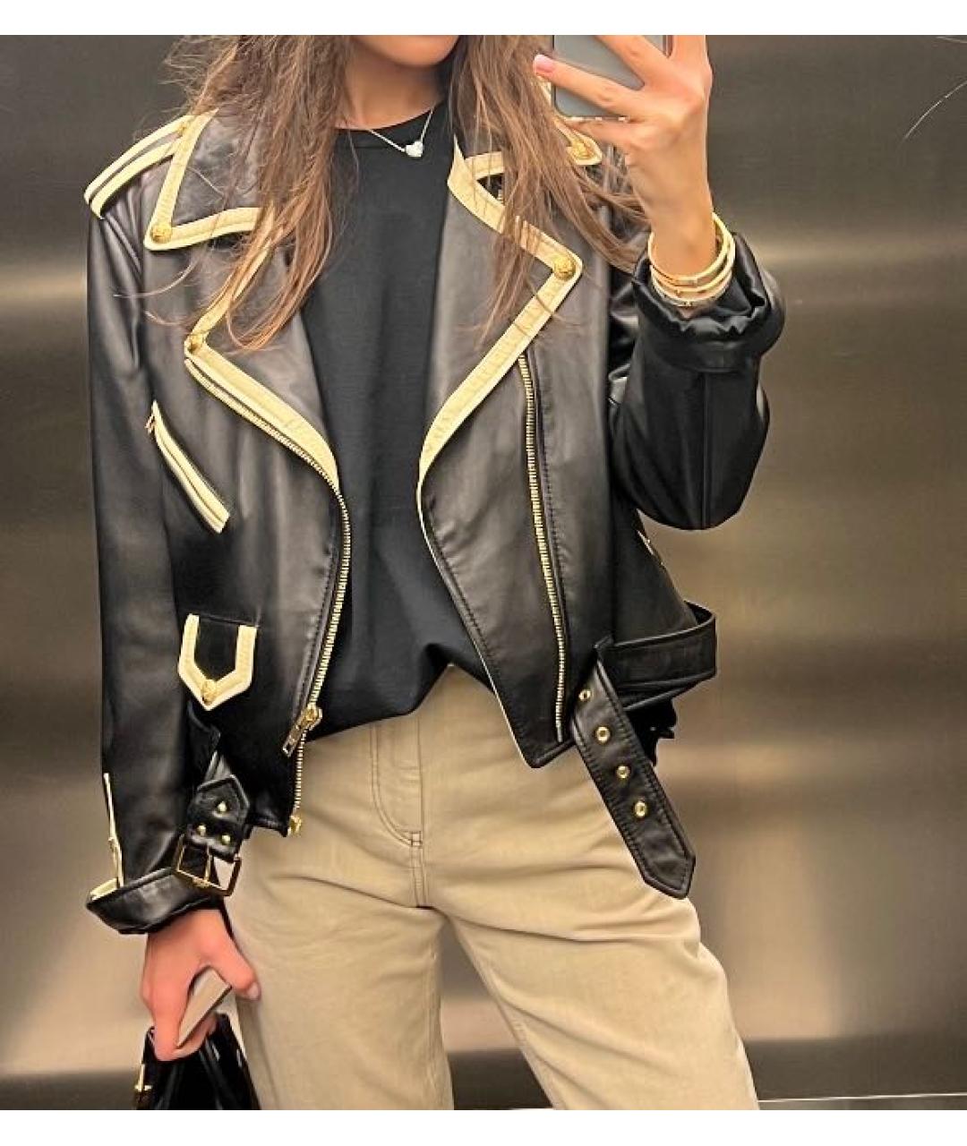 CELINE Черная кожаная куртка, фото 5