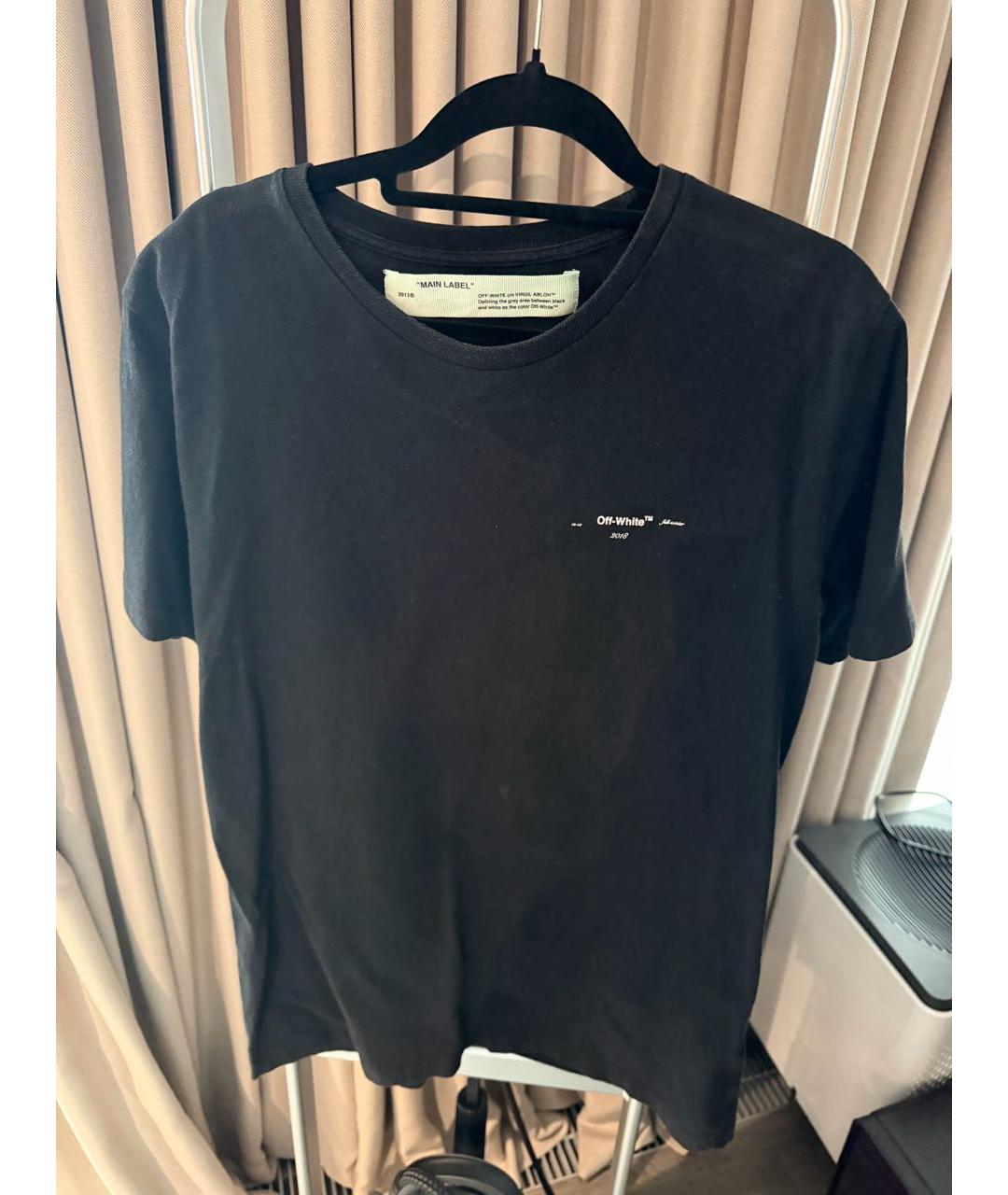 OFF-WHITE Черная футболка, фото 3