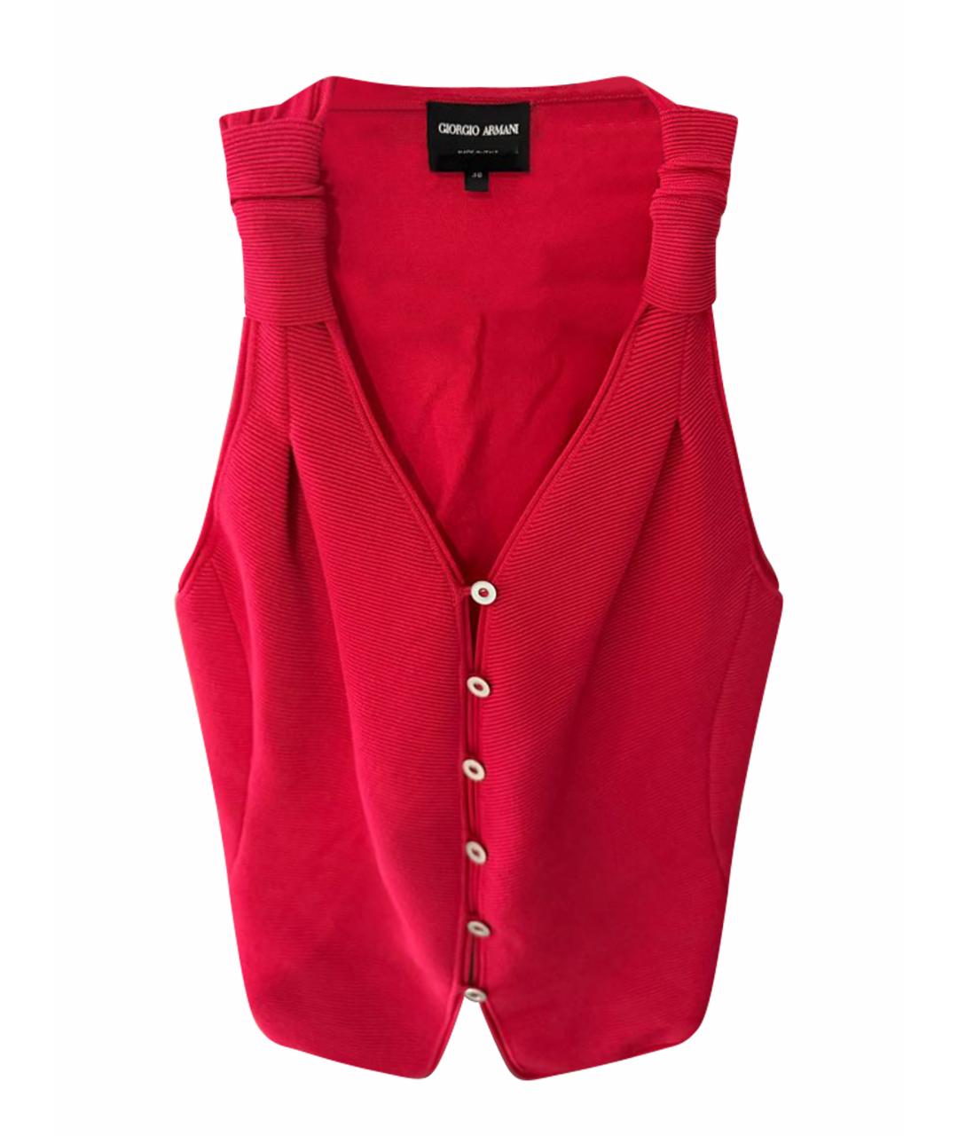 GIORGIO ARMANI Красный жилет, фото 1