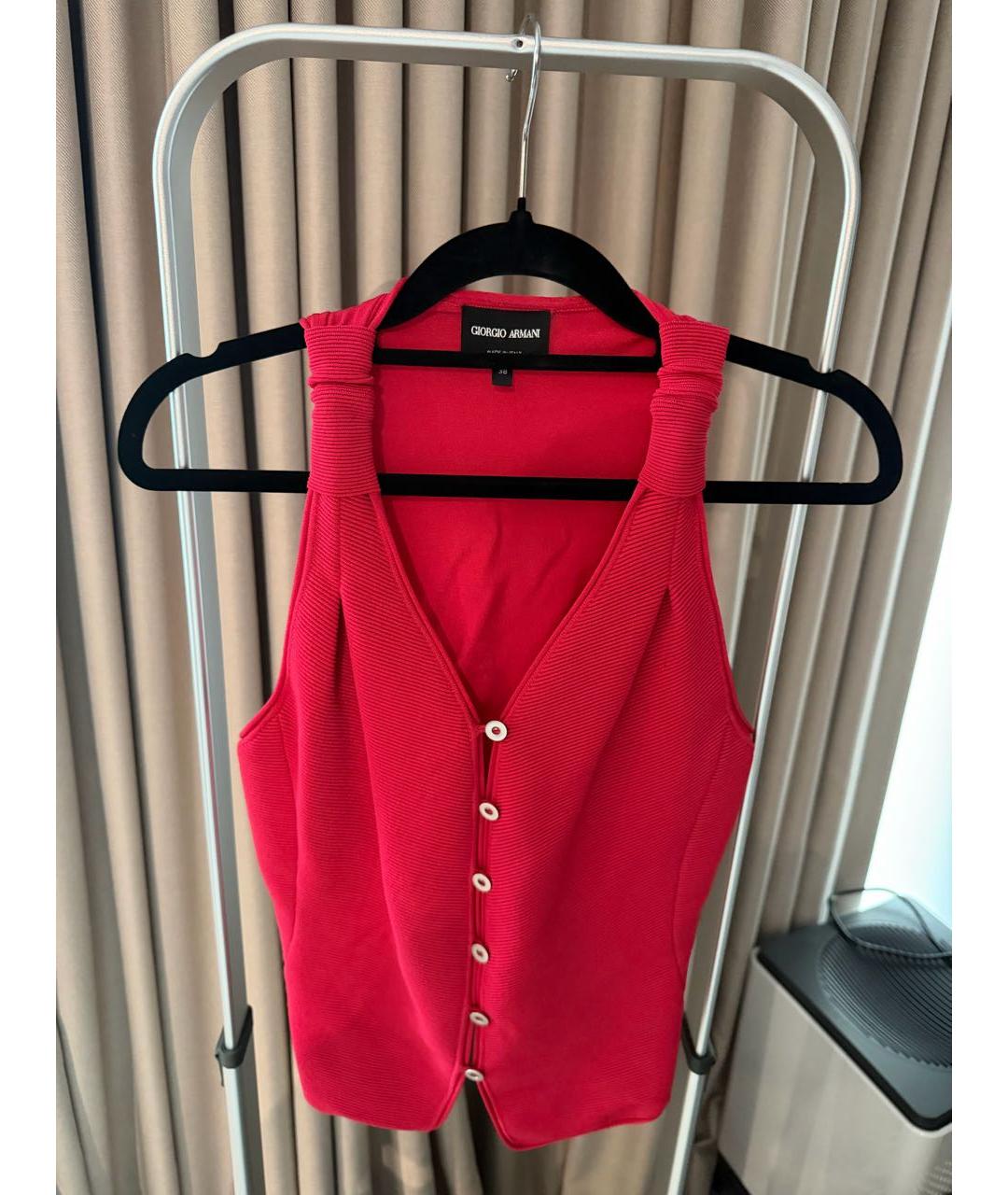 GIORGIO ARMANI Красный жилет, фото 4