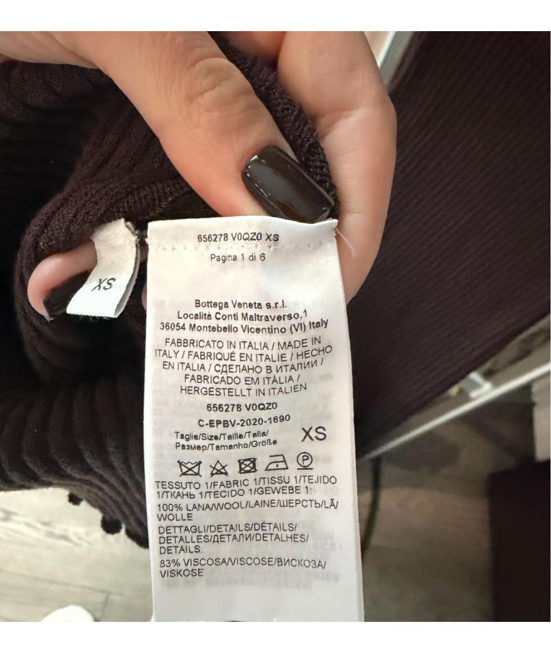 BOTTEGA VENETA Коричневое повседневное платье, фото 3