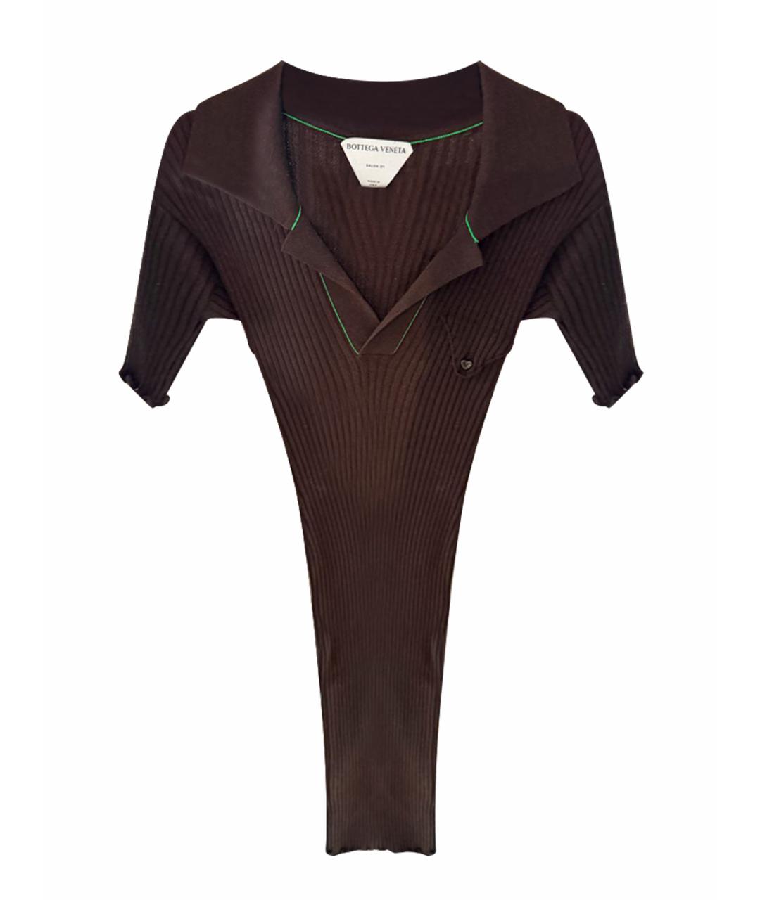 BOTTEGA VENETA Коричневое повседневное платье, фото 1