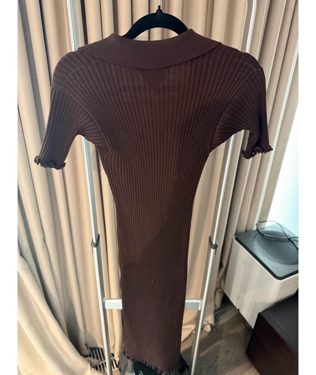 BOTTEGA VENETA Коричневое повседневное платье, фото 2