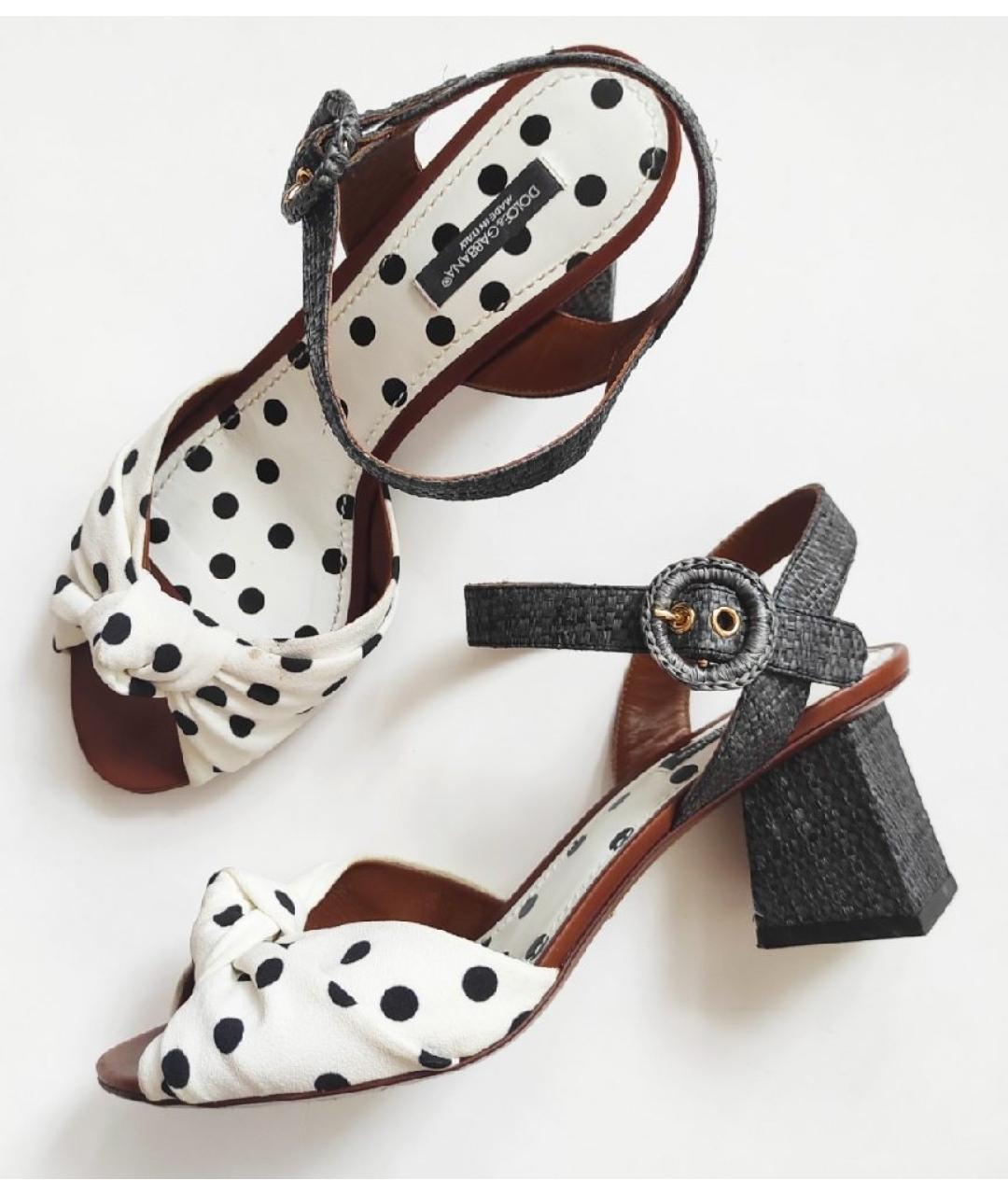 DOLCE&GABBANA Белые босоножки, фото 2