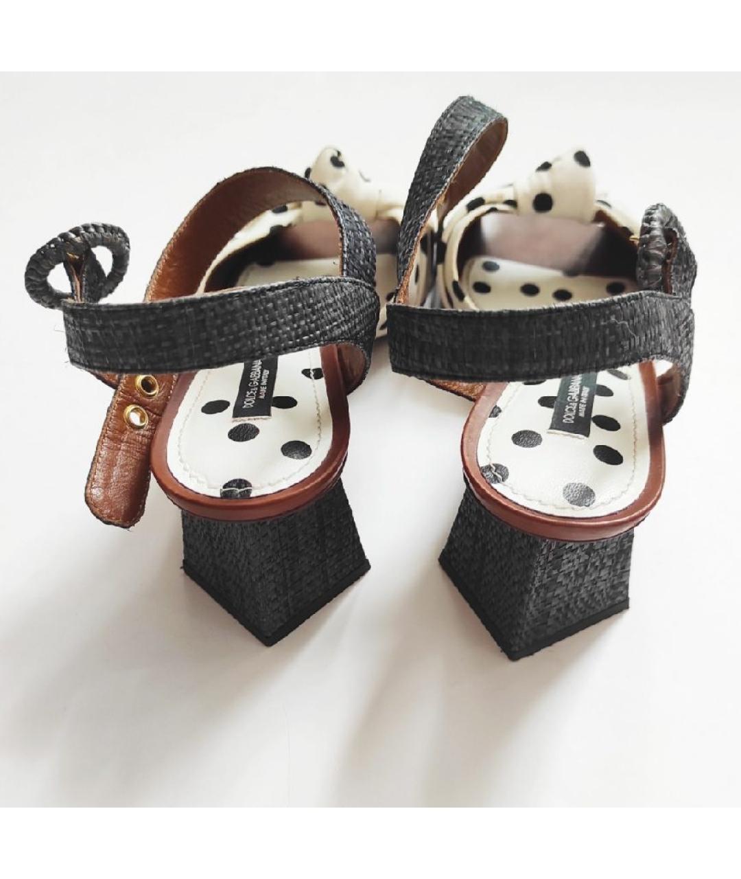 DOLCE&GABBANA Белые босоножки, фото 5