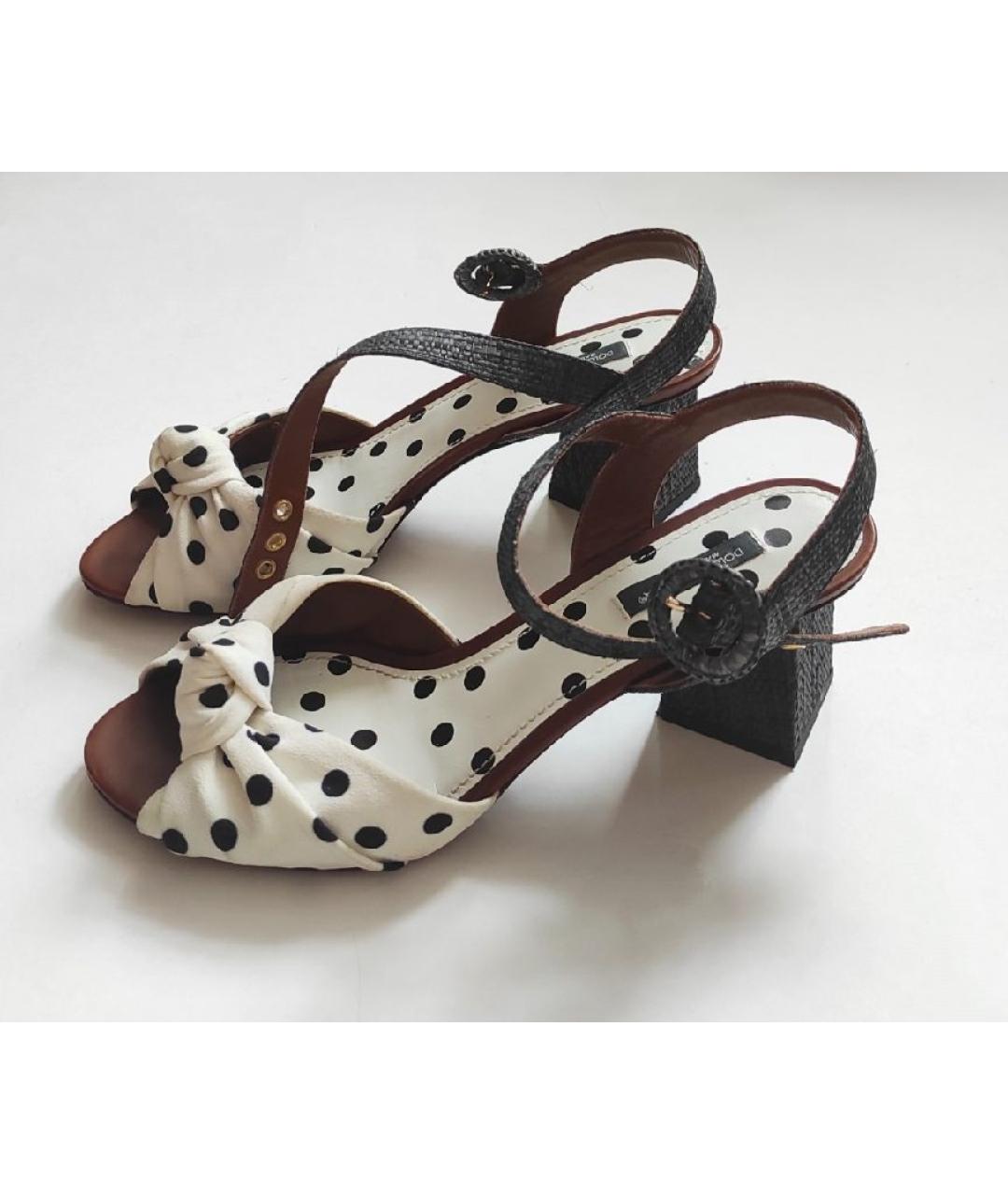 DOLCE&GABBANA Белые босоножки, фото 4