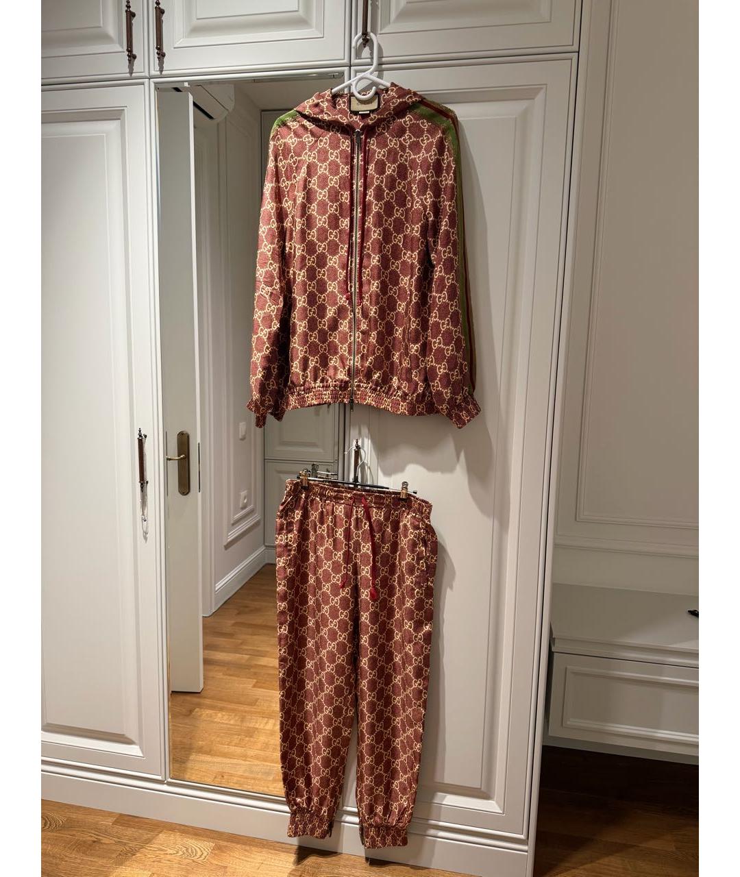 GUCCI Мульти шелковый спортивные костюмы, фото 9