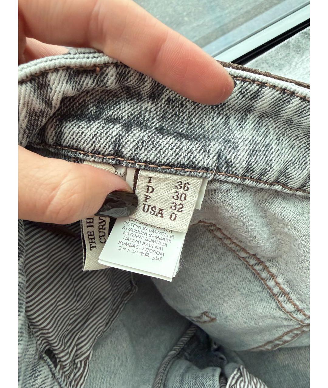 BRUNELLO CUCINELLI Серые прямые джинсы, фото 3