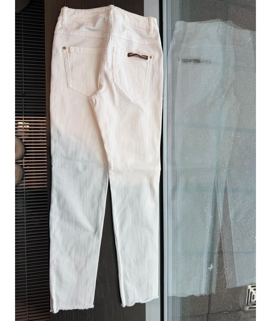 BRUNELLO CUCINELLI Белые прямые джинсы, фото 2