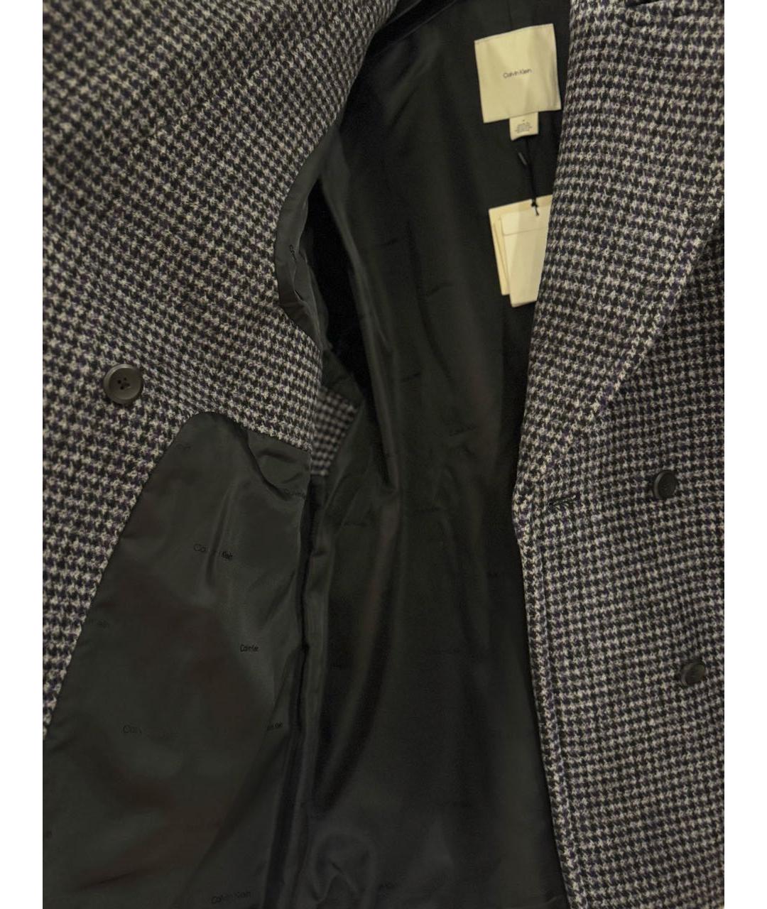 CALVIN KLEIN Мульти шерстяное пальто, фото 4