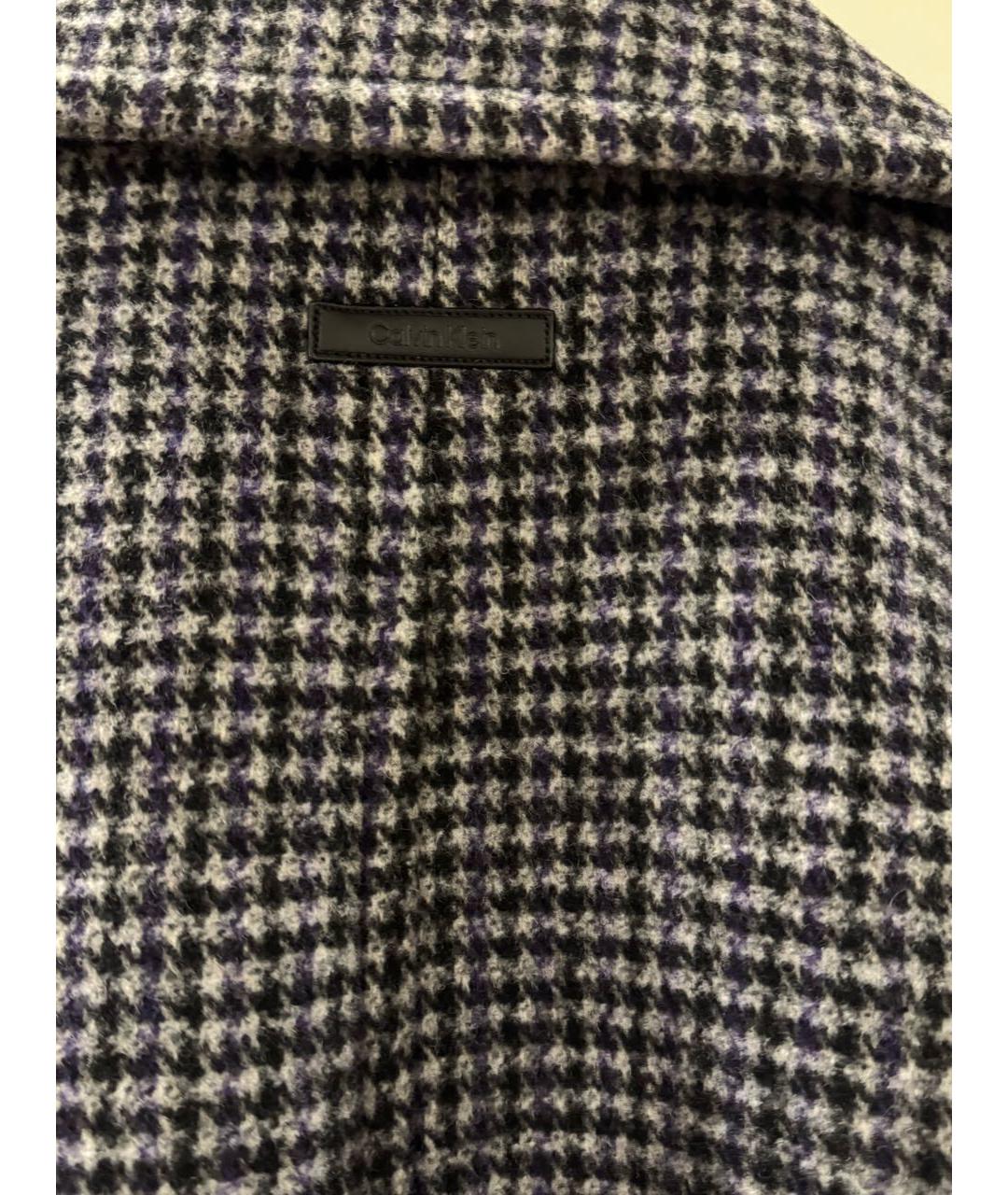 CALVIN KLEIN Мульти шерстяное пальто, фото 8