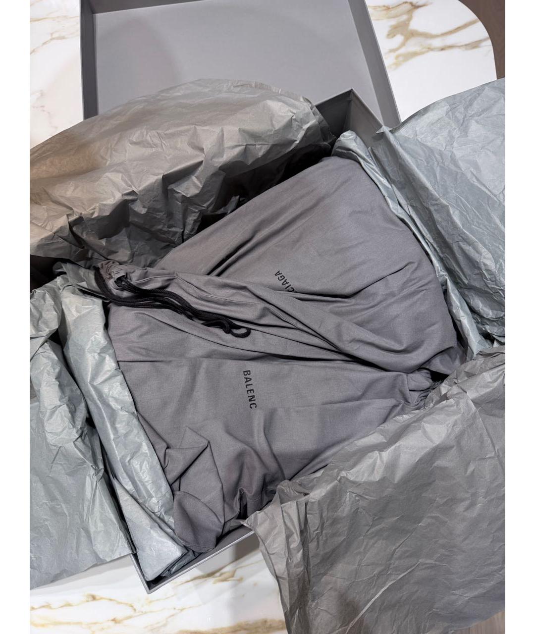 BALENCIAGA Черные кожаные ботинки, фото 6