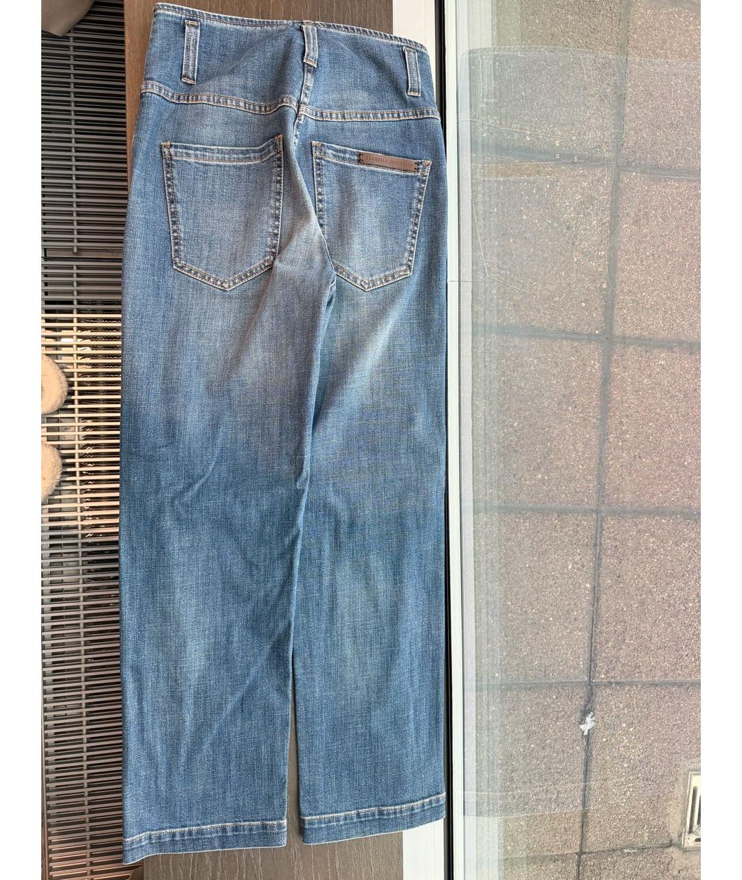 BRUNELLO CUCINELLI Синие джинсы клеш, фото 2