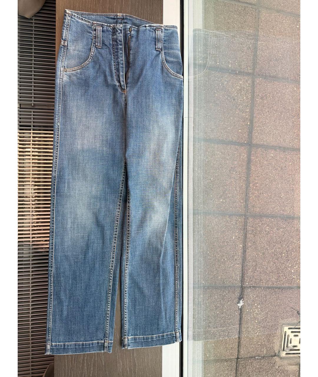 BRUNELLO CUCINELLI Синие джинсы клеш, фото 4