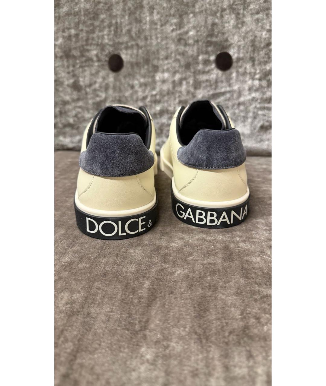 DOLCE & GABBANA KIDS Кожаные кеды, фото 3