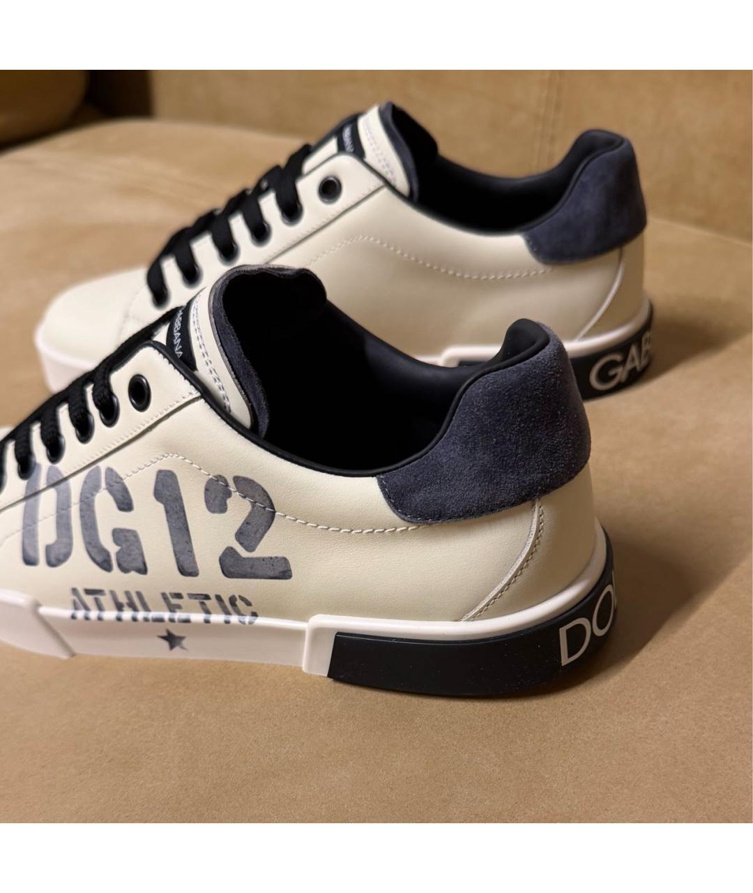 DOLCE & GABBANA KIDS Кожаные кеды, фото 5