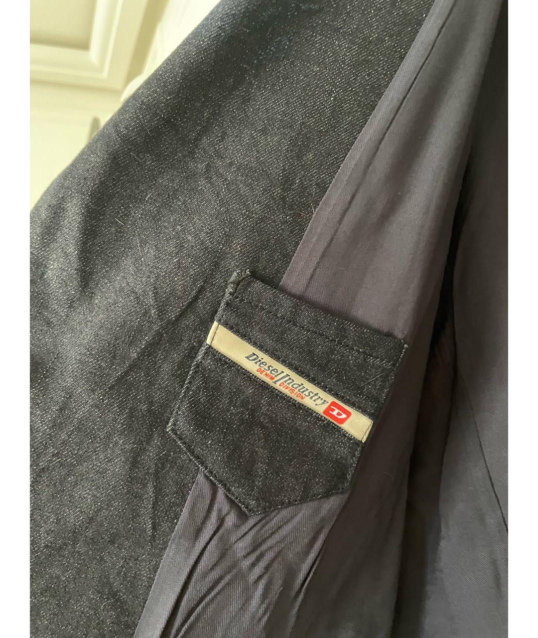 DIESEL Темно-синий хлопковый пиджак, фото 7