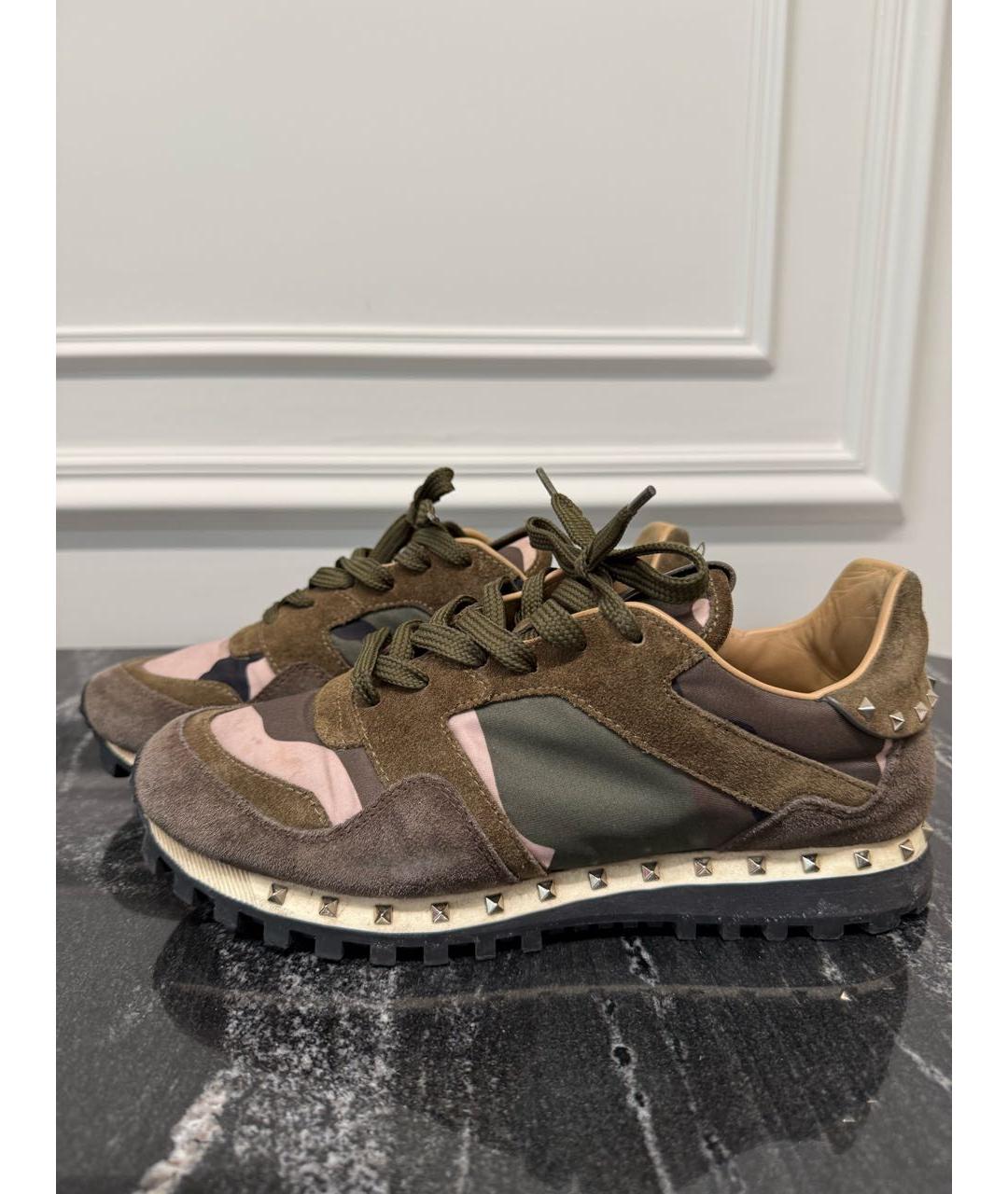 VALENTINO Мульти замшевые кроссовки, фото 2