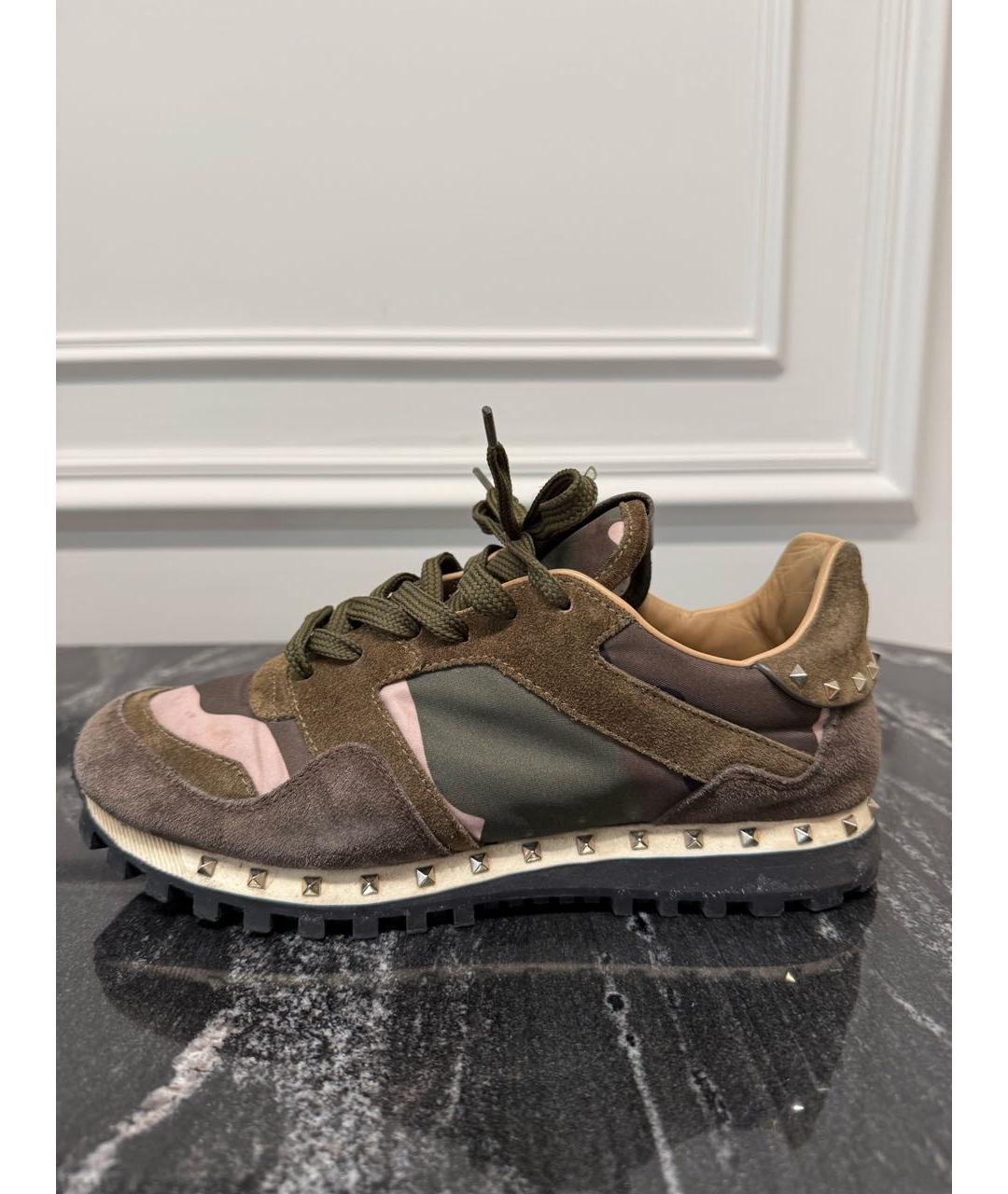 VALENTINO Мульти замшевые кроссовки, фото 8