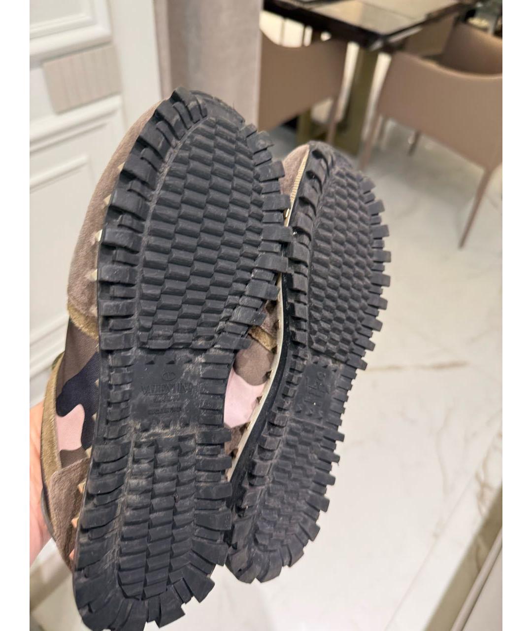 VALENTINO Мульти замшевые кроссовки, фото 7