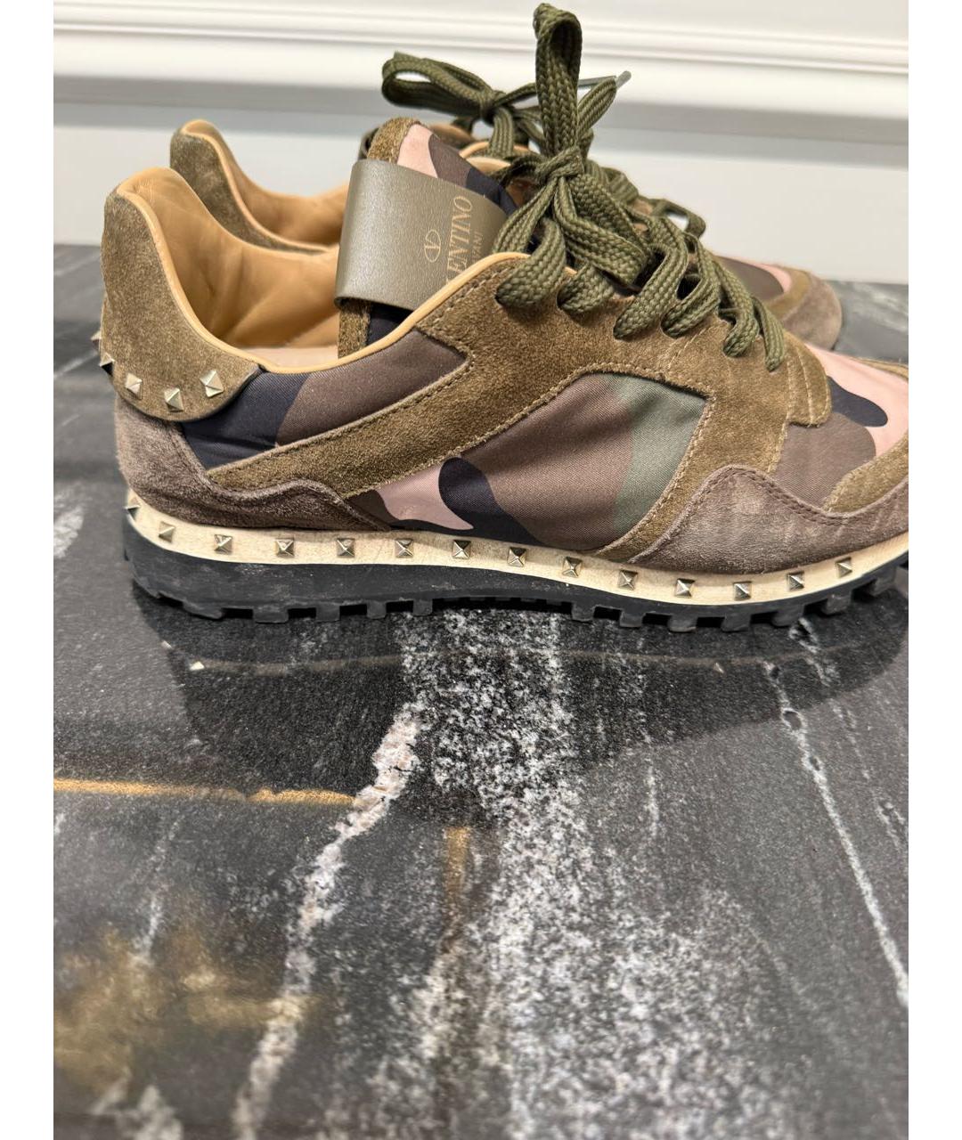VALENTINO Мульти замшевые кроссовки, фото 5