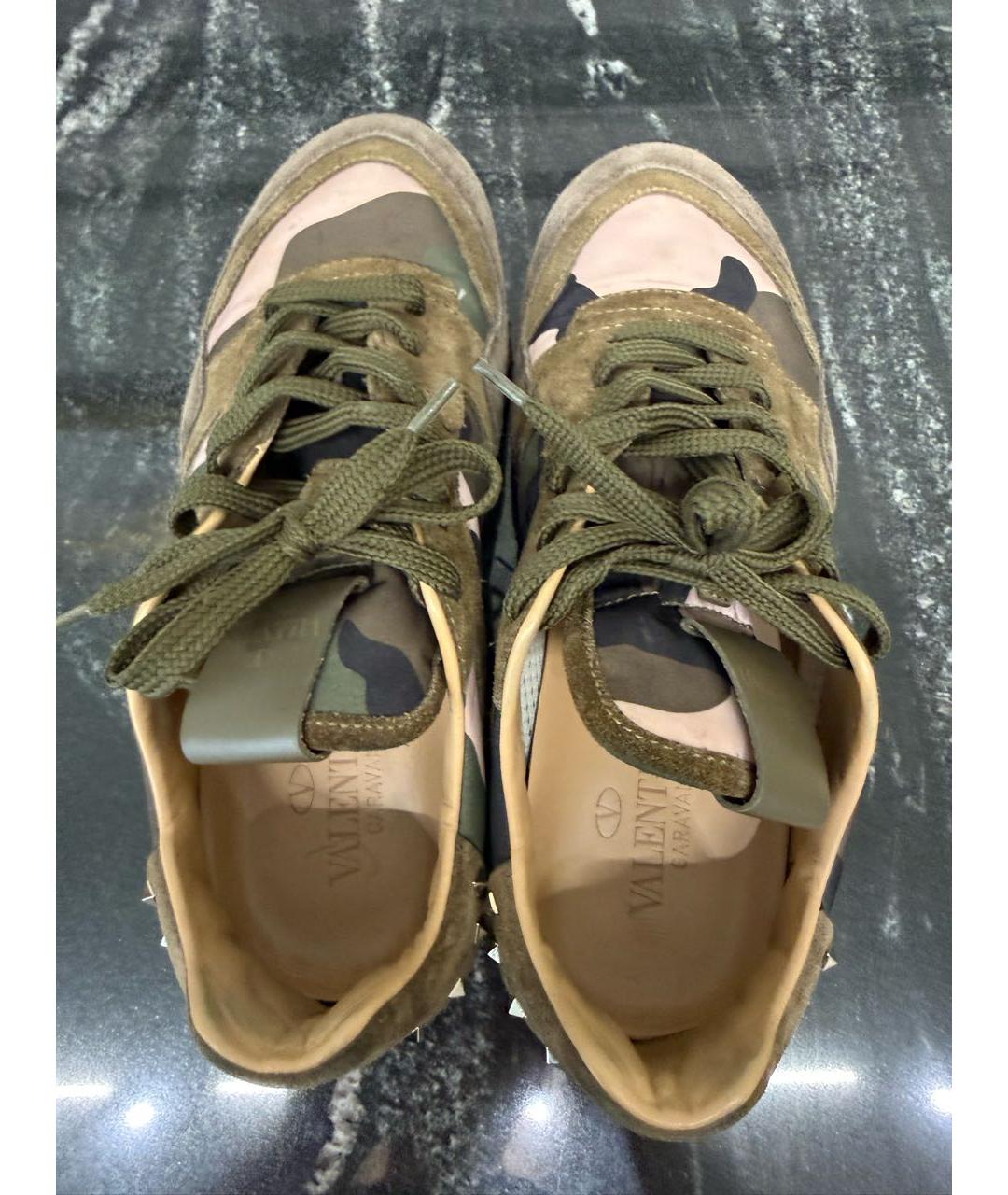 VALENTINO Мульти замшевые кроссовки, фото 3