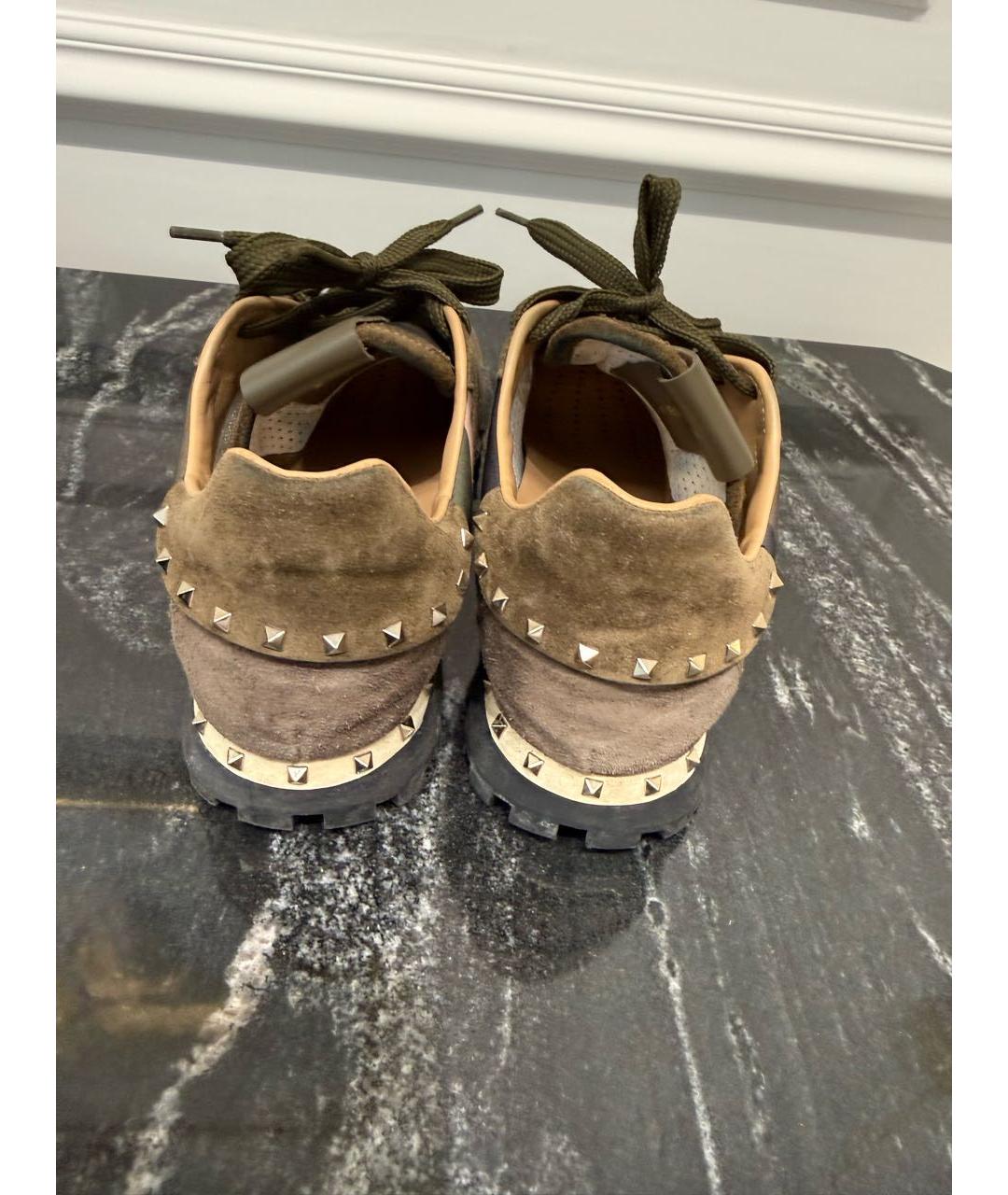 VALENTINO Мульти замшевые кроссовки, фото 4