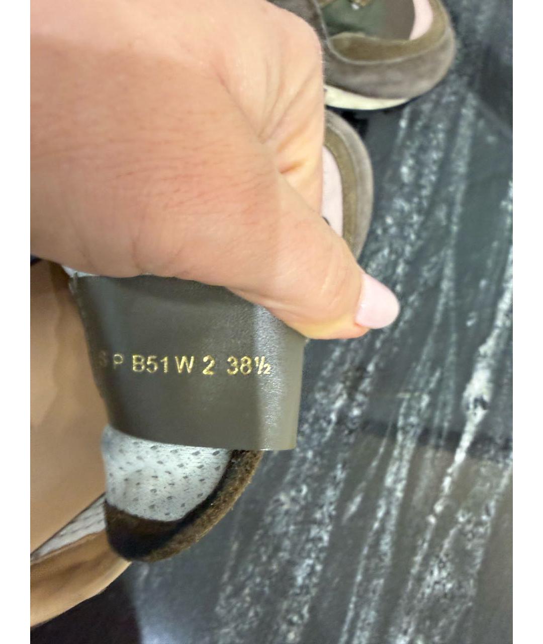 VALENTINO Мульти замшевые кроссовки, фото 6