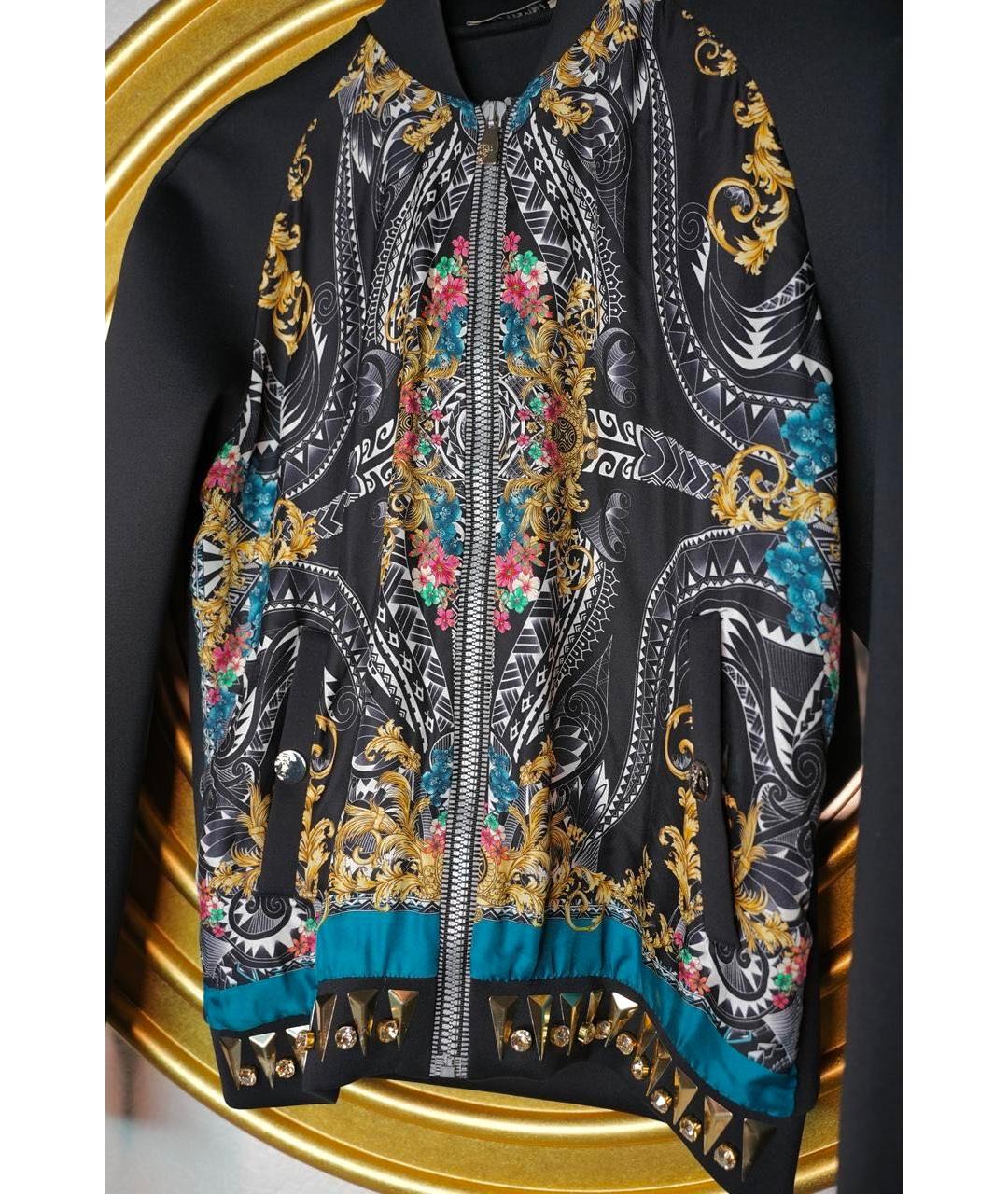 VERSACE COLLECTION Мульти шелковый кардиган, фото 5